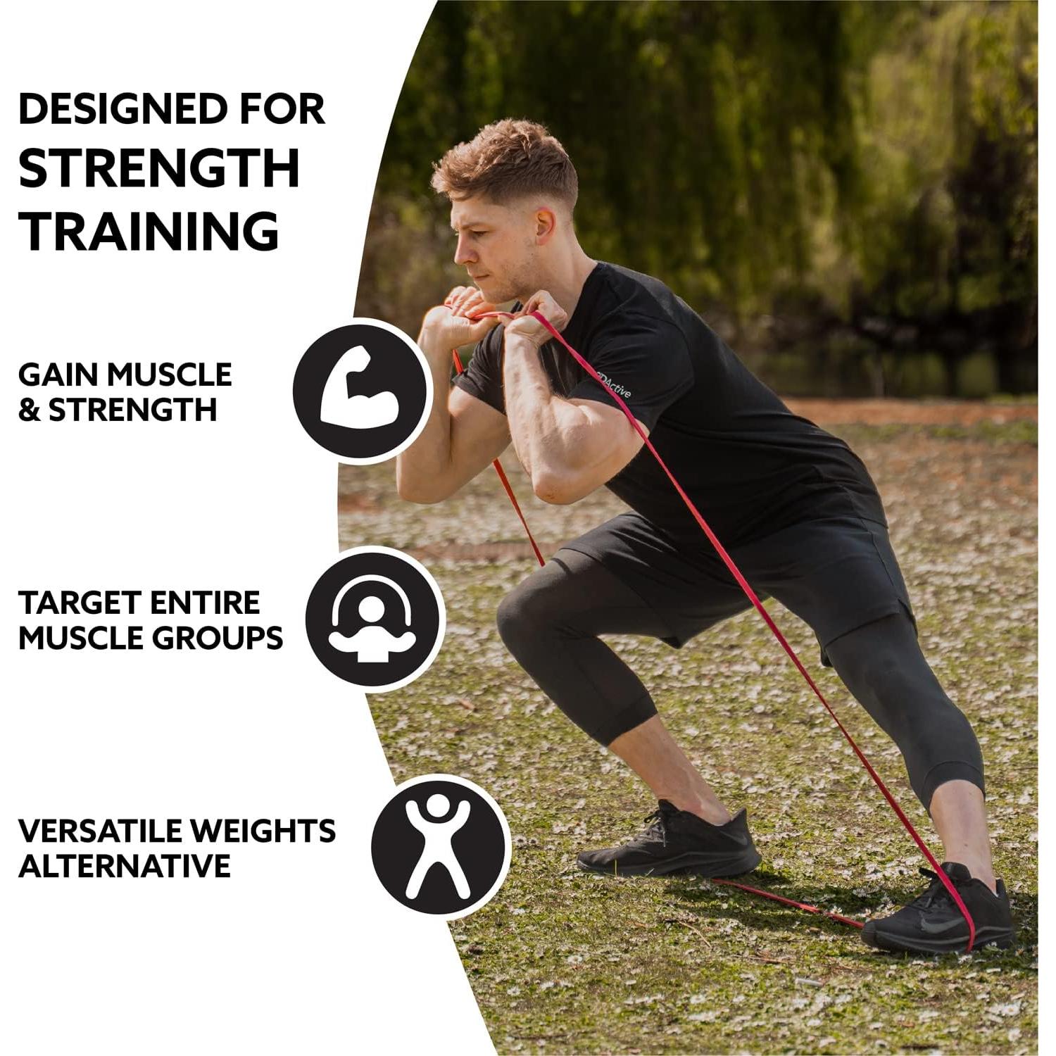 Banda de Resistencia 3DActive Rojo 10-35 lbs para Dominadas