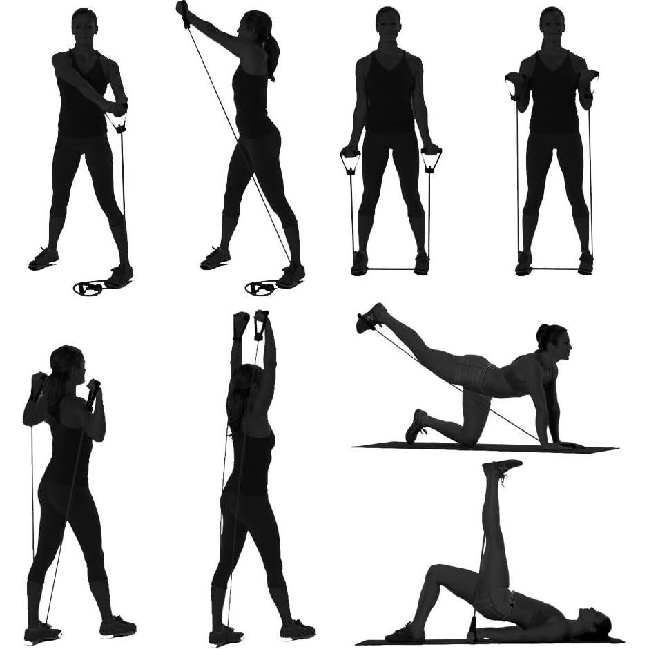 Bandas de Resistencia TOCO FREIDO con Ancla y Mangos - 5 Niveles