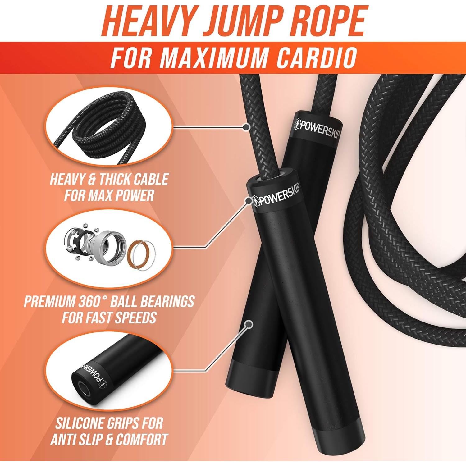 Cuerda de Salto con Peso Epitomie Fitness PowerSkip PII 0.45kg