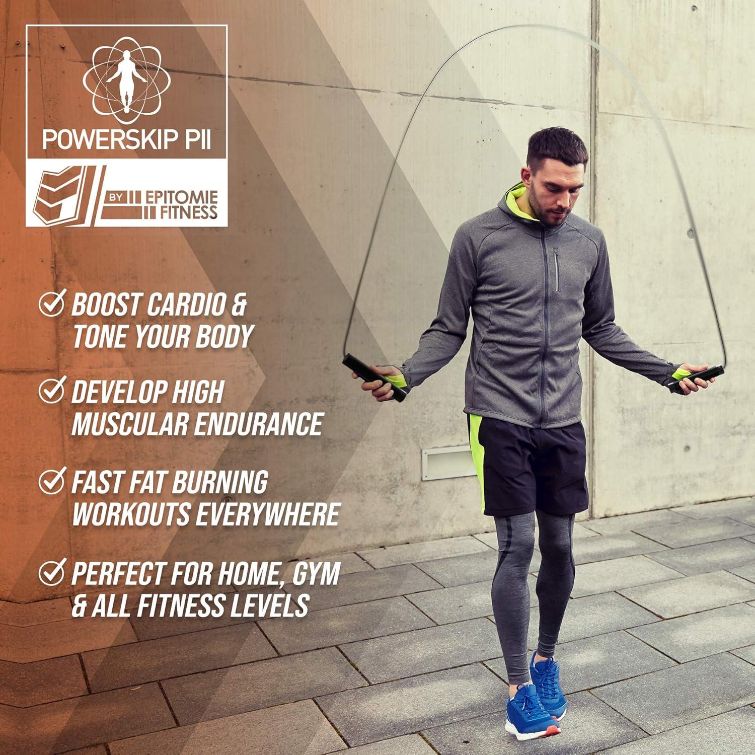 Cuerda de Salto con Peso Epitomie Fitness PowerSkip PII 0.45kg