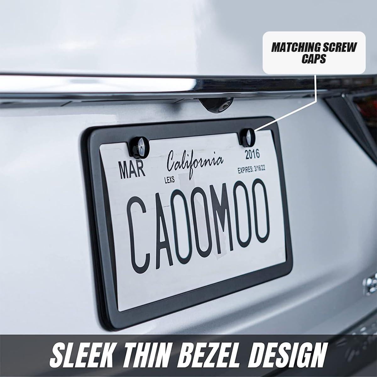 Kit de Tornillos Antirrobo YALOK para Placas de Matrícula 4PCS