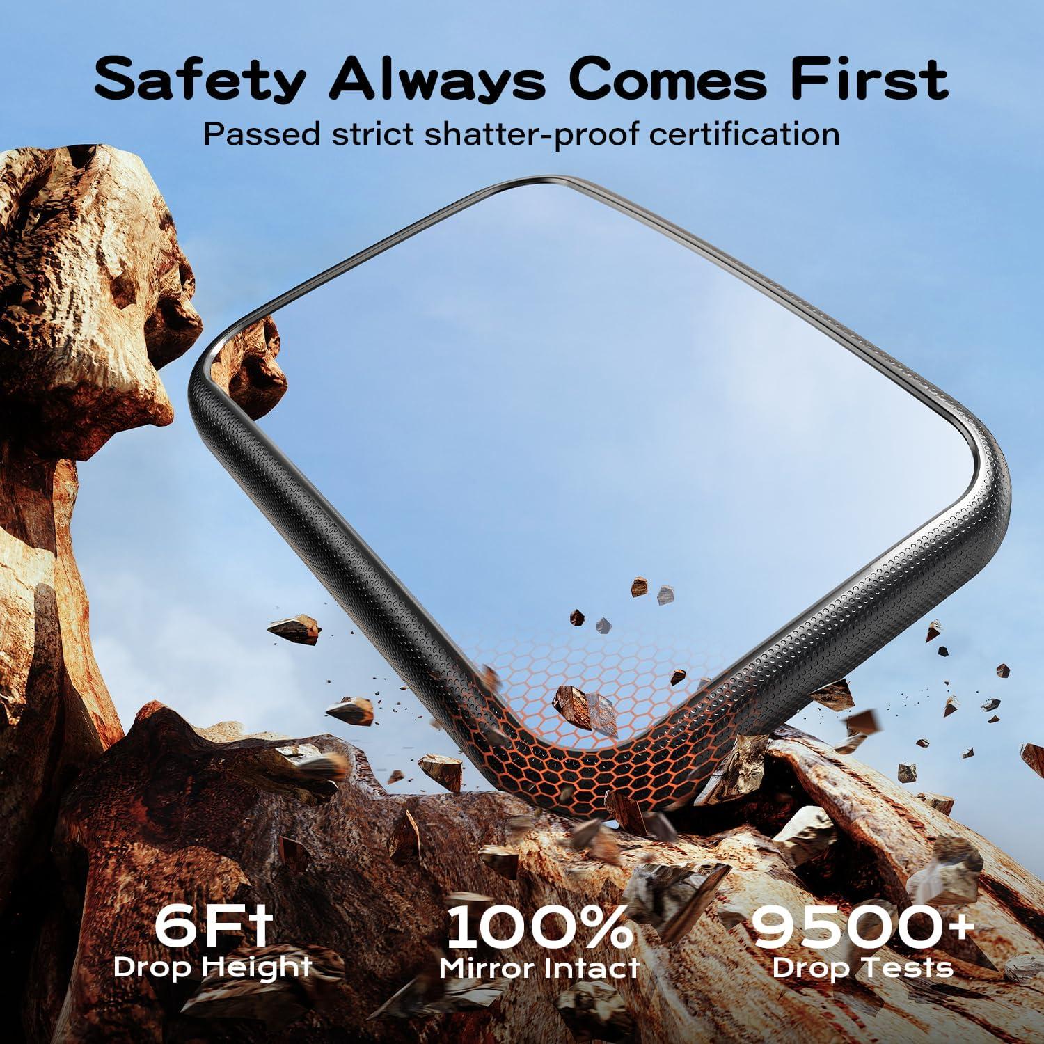 Espejo de Coche para Bebé TAZENI con Clip de Gancho 15°