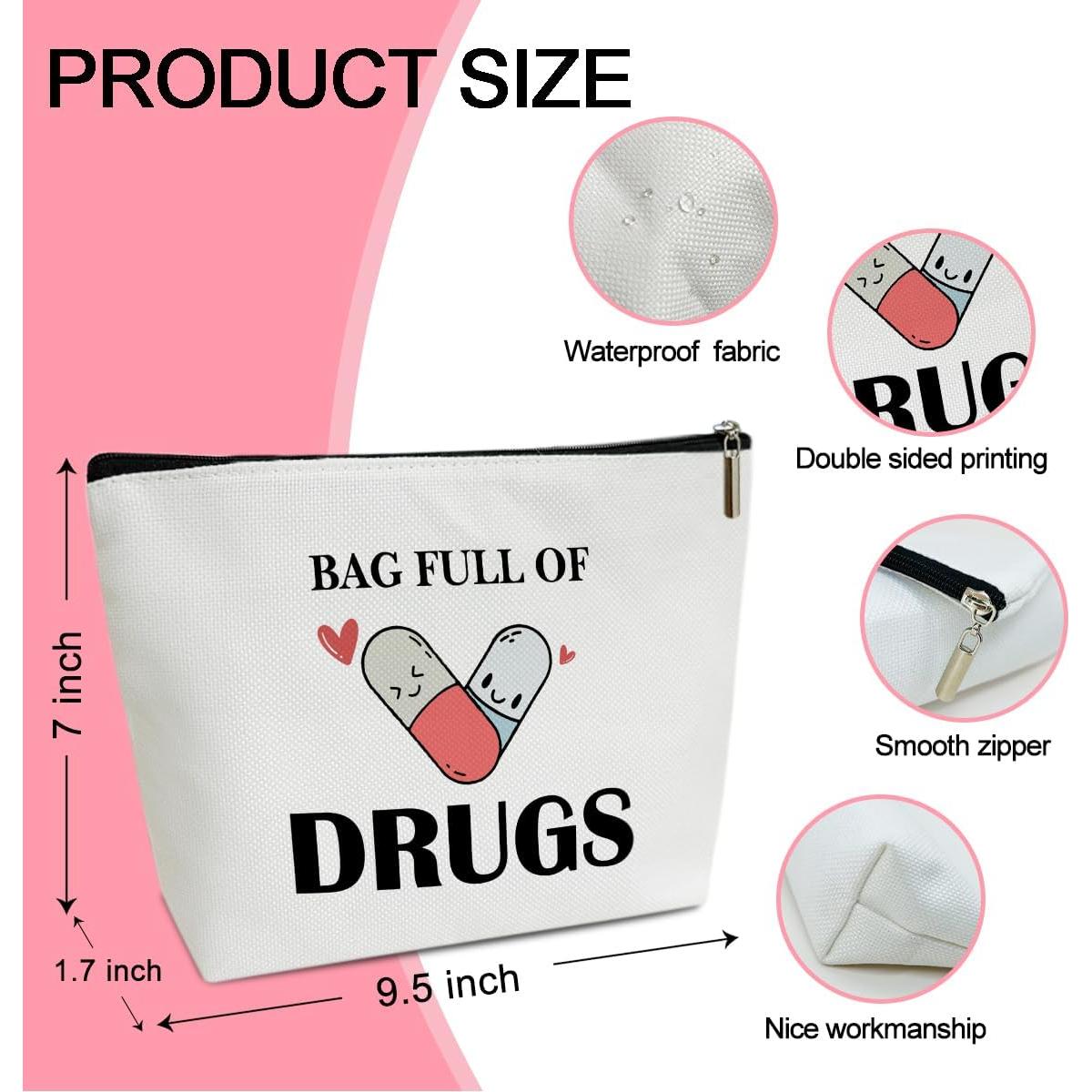 Bolsa de Maquillaje JIRIM-BEUTY 17.78x24.13cm Lino Impermeable