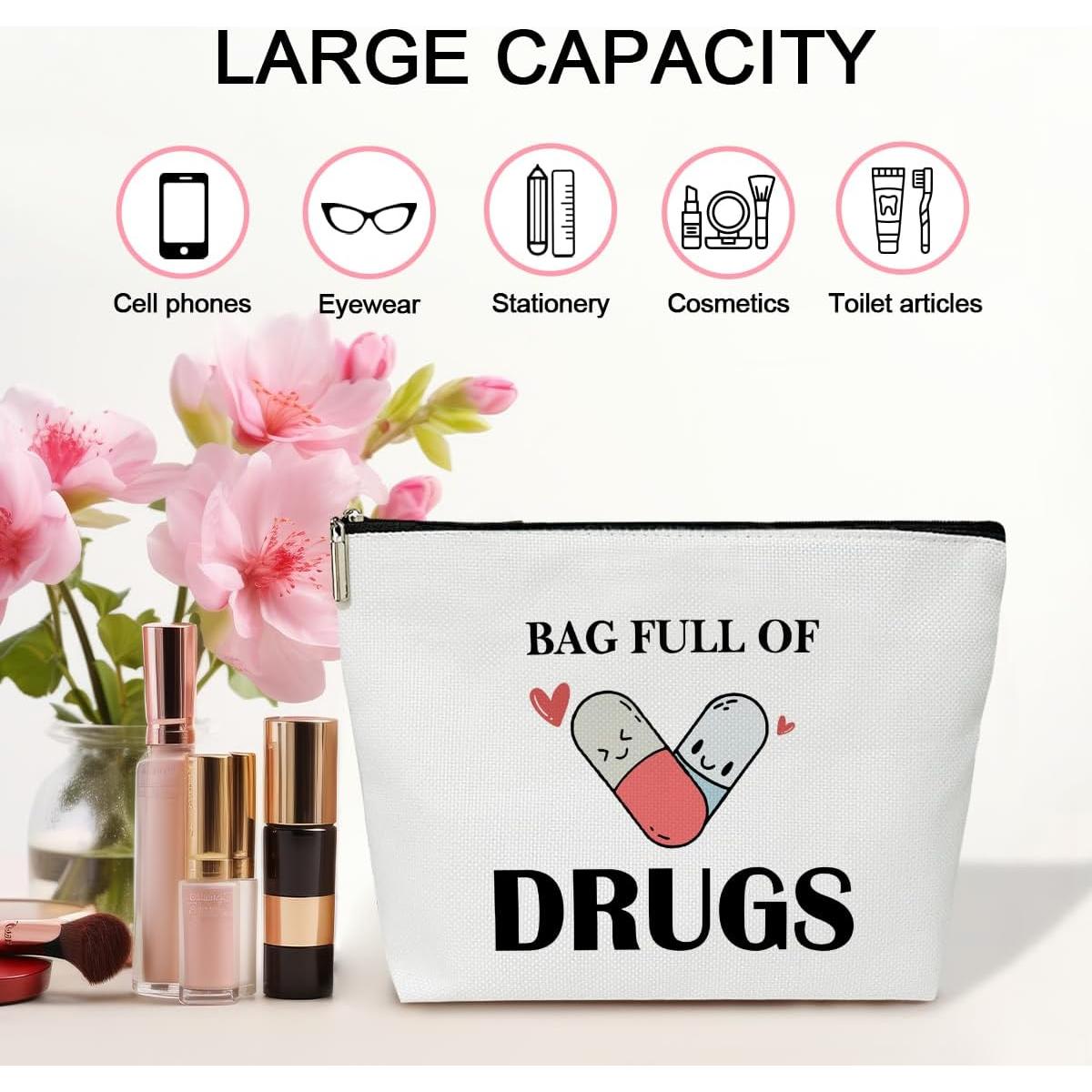 Bolsa de Maquillaje JIRIM-BEUTY 17.78x24.13cm Lino Impermeable