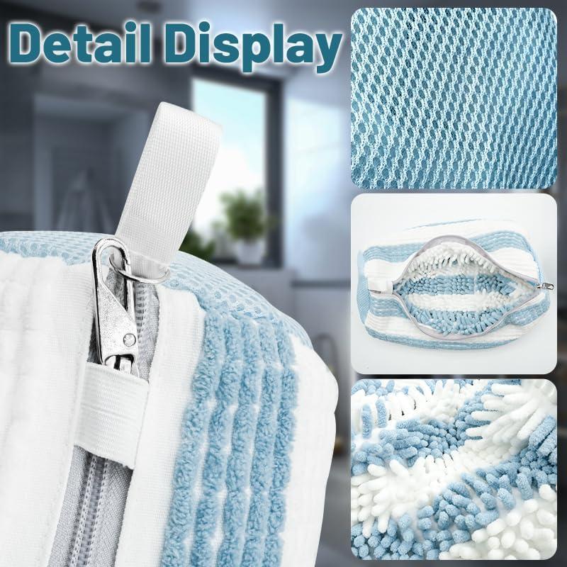 Bolsa de Lavado de Zapatos XXL ZEPHYRION - 2 Piezas Azul