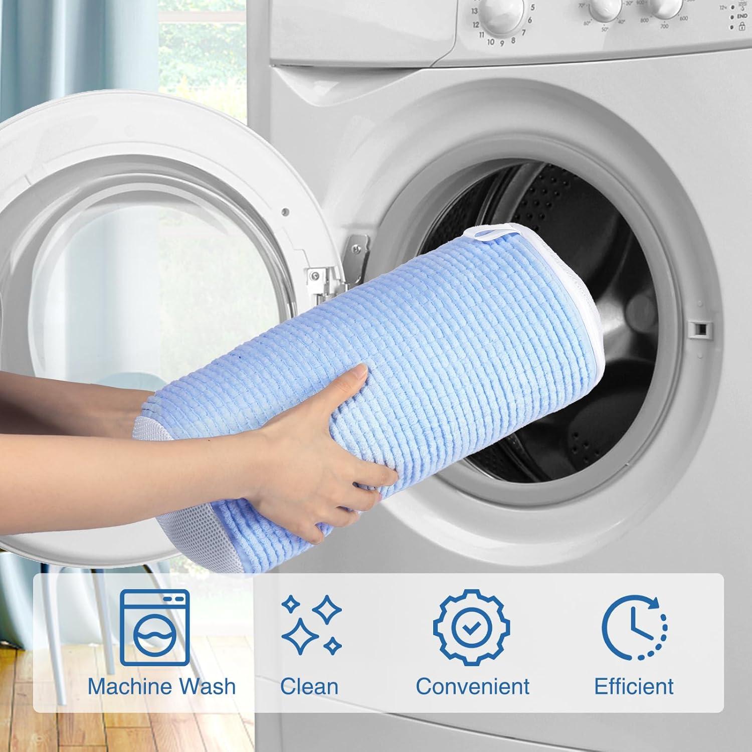 Bolsas de Lavandería para Zapatos Teletrogy Azul - 2 Pares de Árboles Ajustables