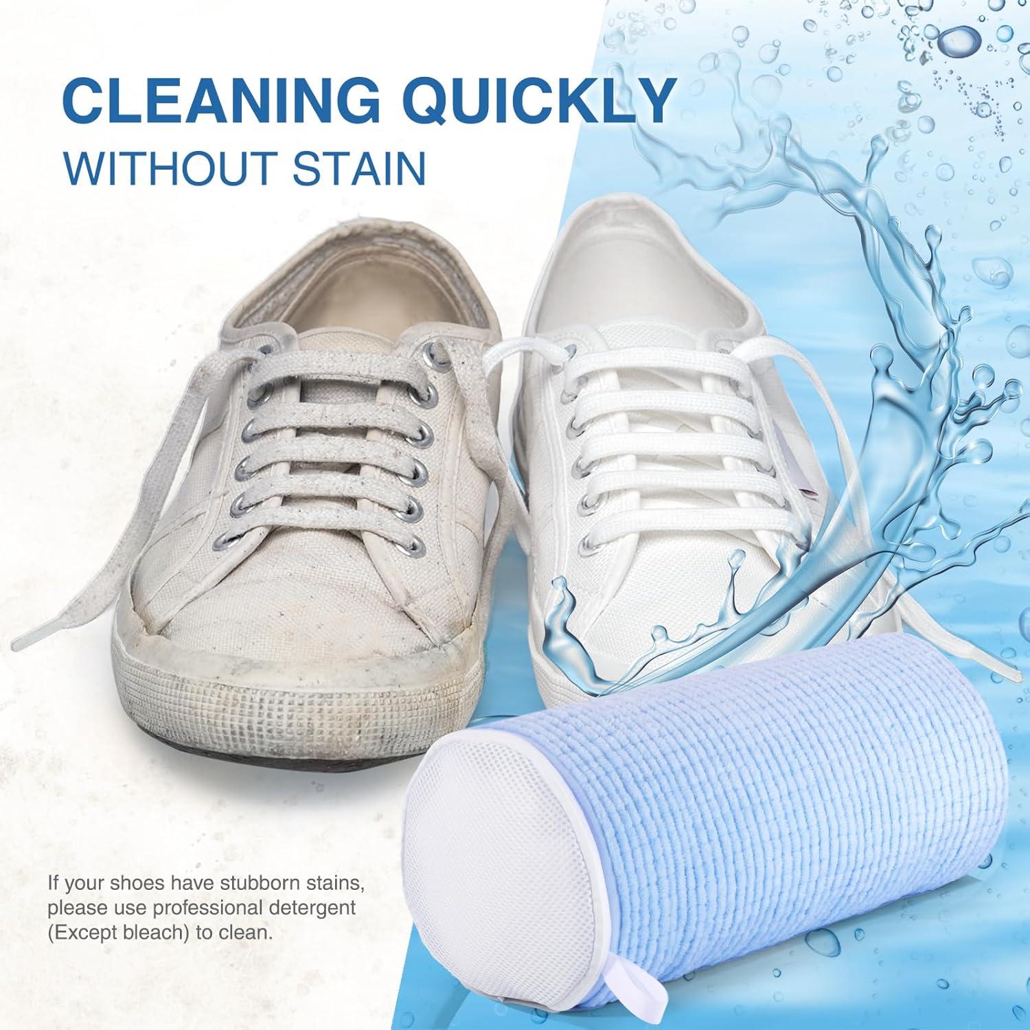 Bolsas de Lavandería para Zapatos Teletrogy Azul - 2 Pares de Árboles Ajustables