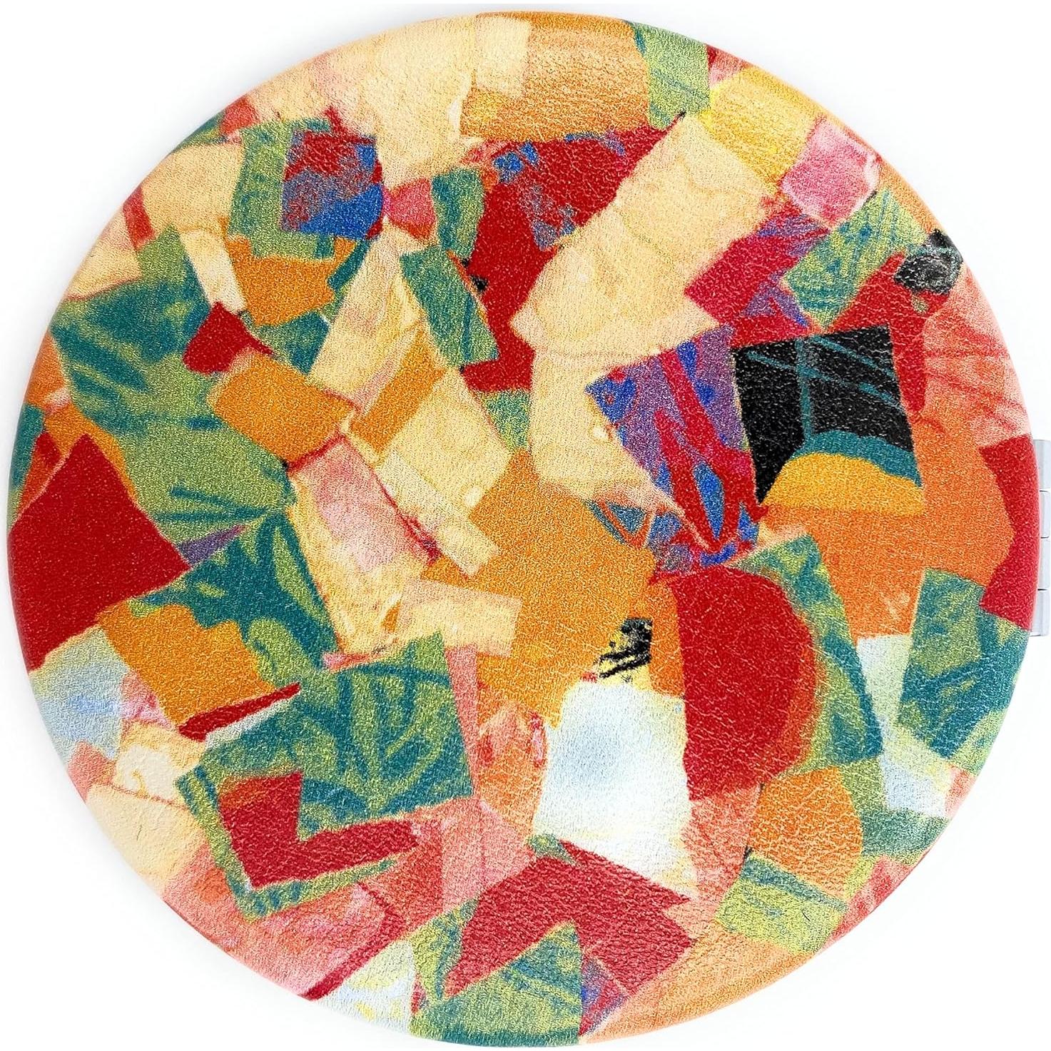 Espejo Compacto Plegable Aeisage 6.6 cm Doble Cara Floral