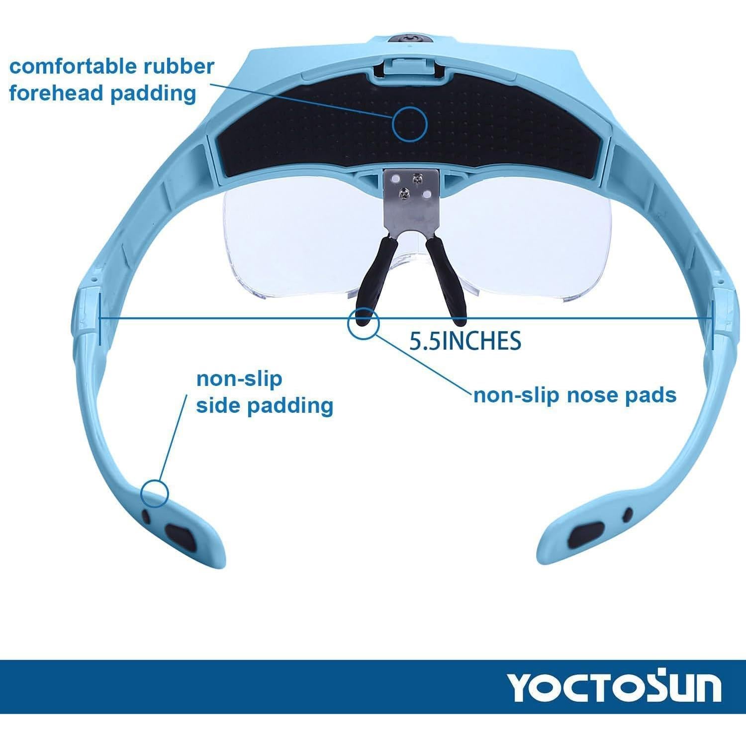 Lupa de Cabeza LED YOCTOSUN con 5 Lentes Intercambiables