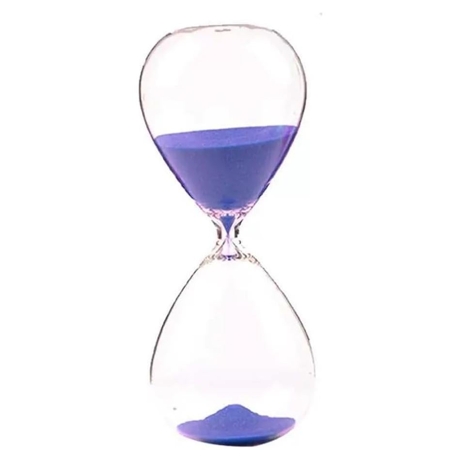 Reloj de Arena Falytemow 30 Minutos Vidrio Púrpura 23.5 cm