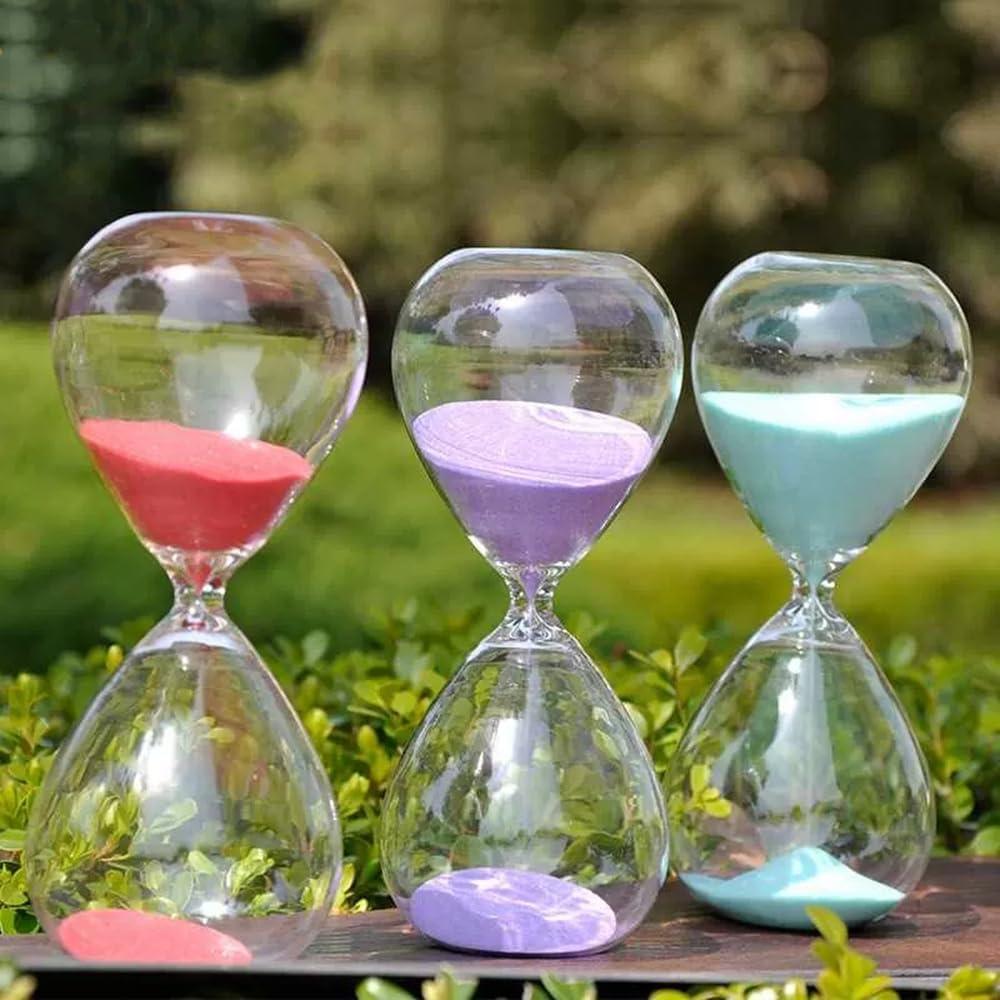 Reloj de Arena Falytemow 30 Minutos Vidrio Púrpura 23.5 cm