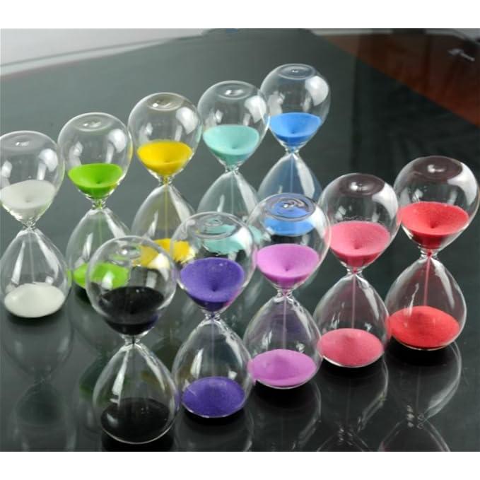 Reloj de Arena Falytemow 30 Minutos Vidrio Púrpura 23.5 cm