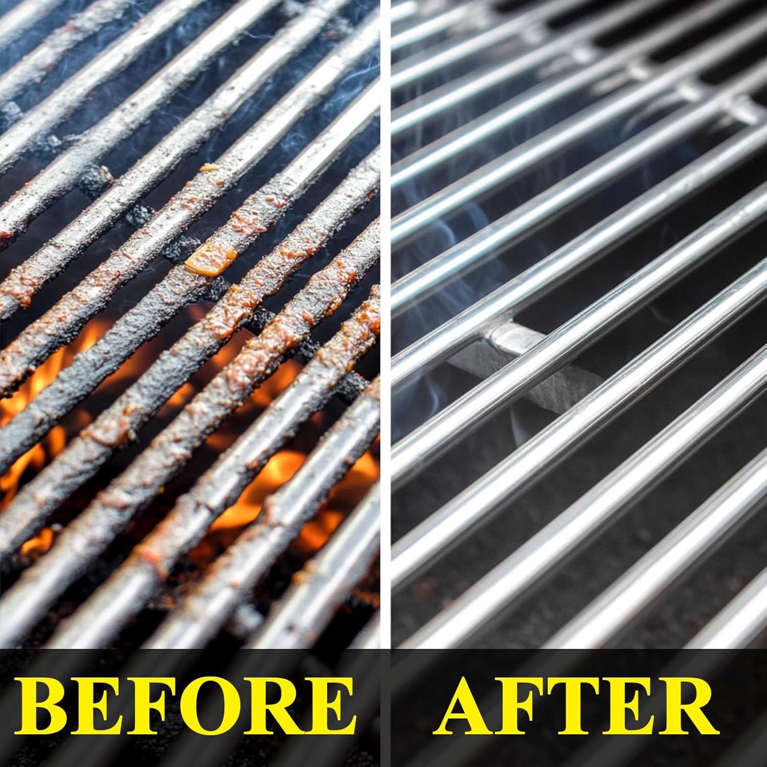 Cepillo para Parrilla ANJUKE 4 en 1 con Raspador y Mango Largo