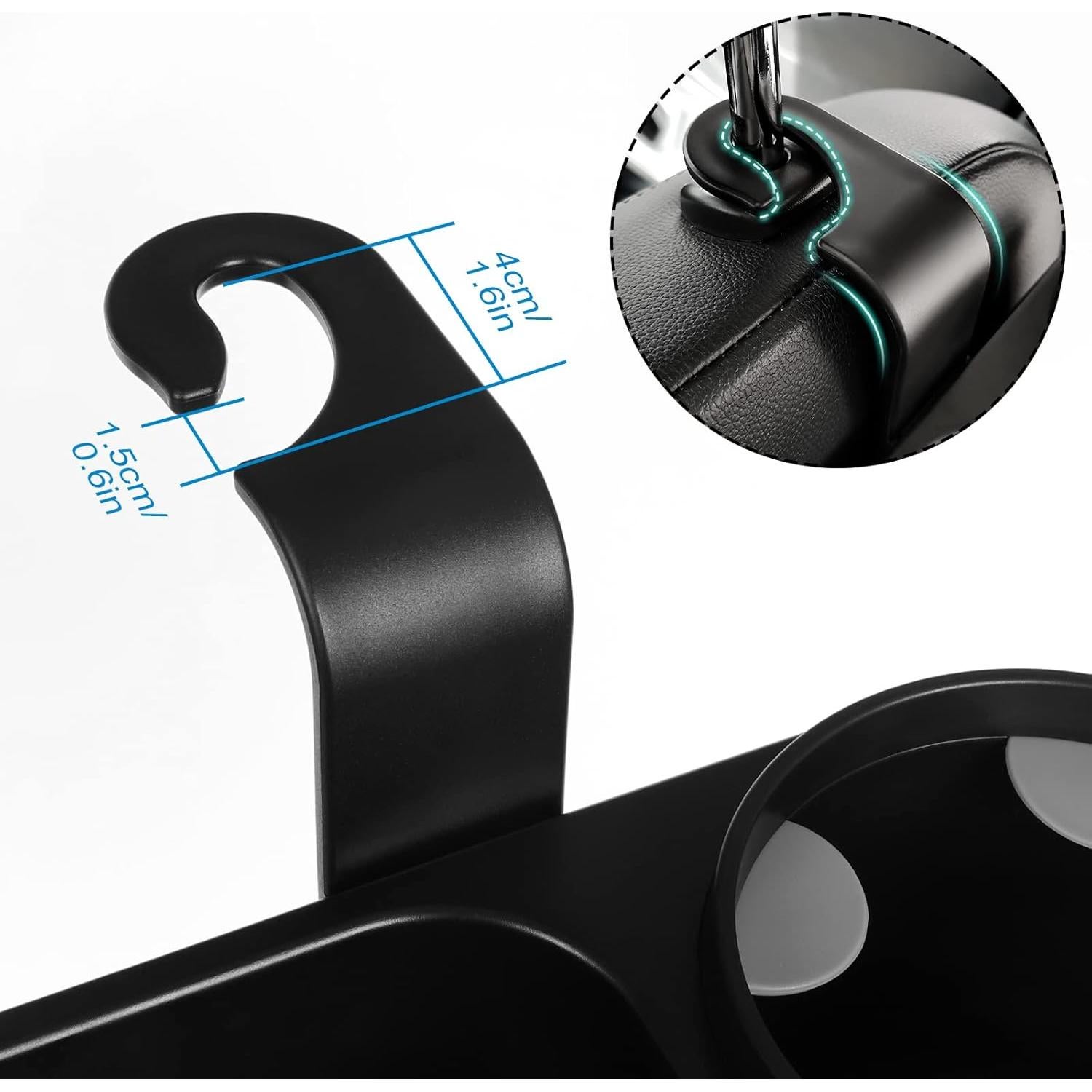 Organizador de Asiento de Auto Accmor 2 en 1 con Portavasos