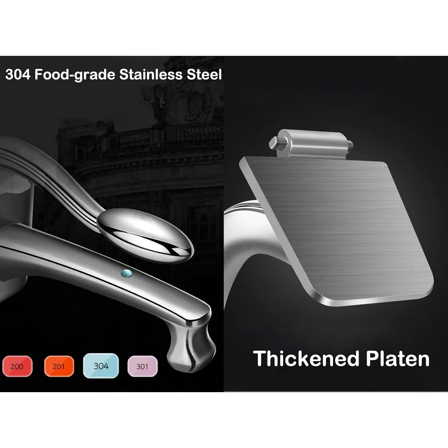 Exprimidor de Limón Manual AUAM de Acero Inoxidable 0.24L