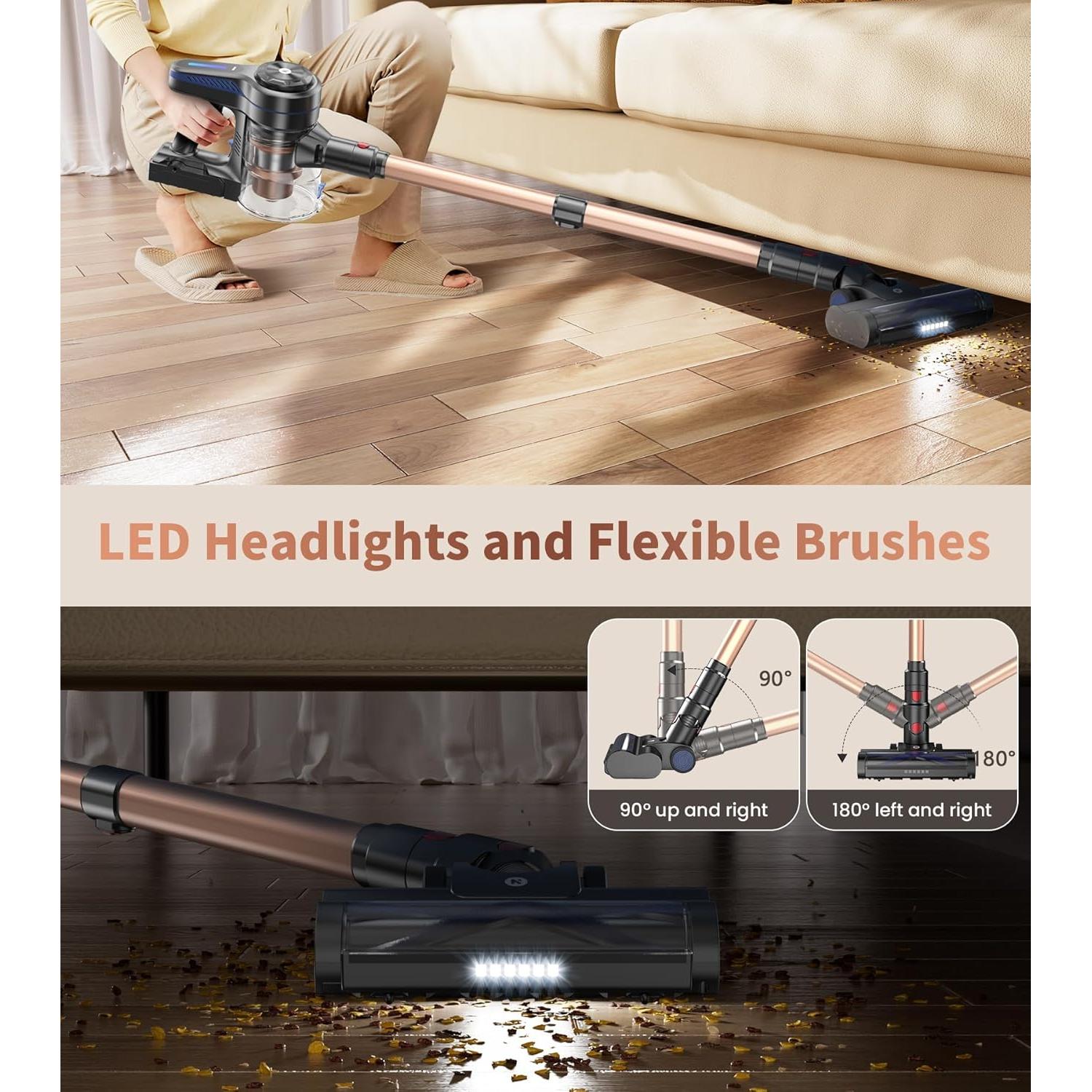 Aspiradora Inalámbrica NADALY A13 120W 1.5L Antienredos