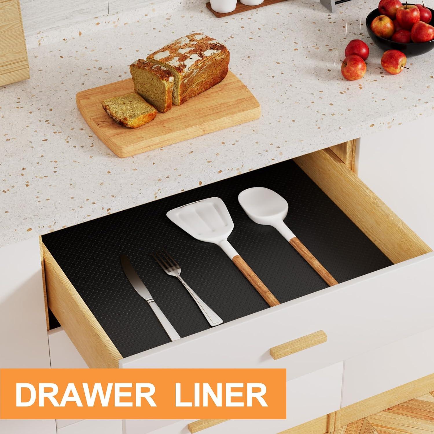 Forro de Estante FLPMIX 10cm x 1008cm Negro Impermeable