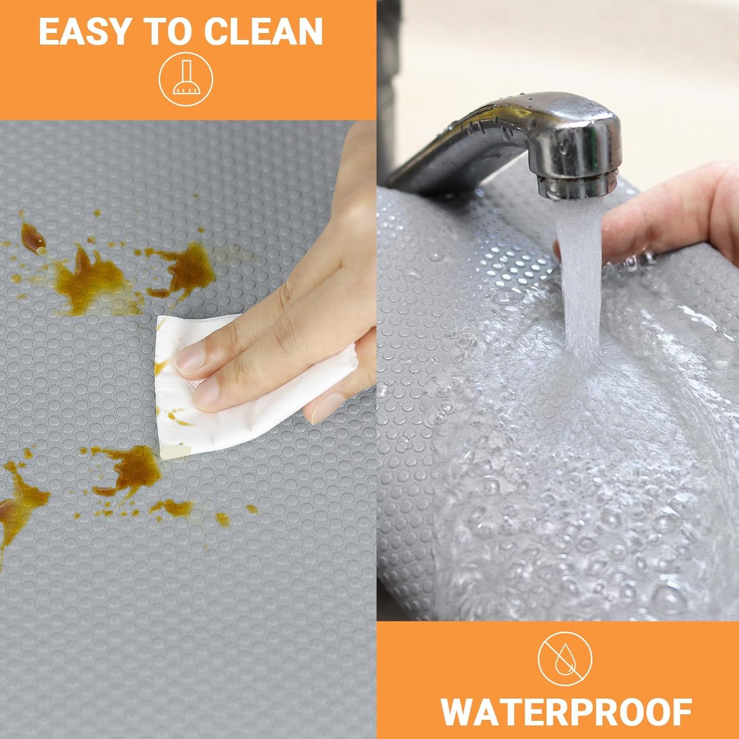 Forro de estantería impermeable FLPMIX 10 cm x 12 m gris