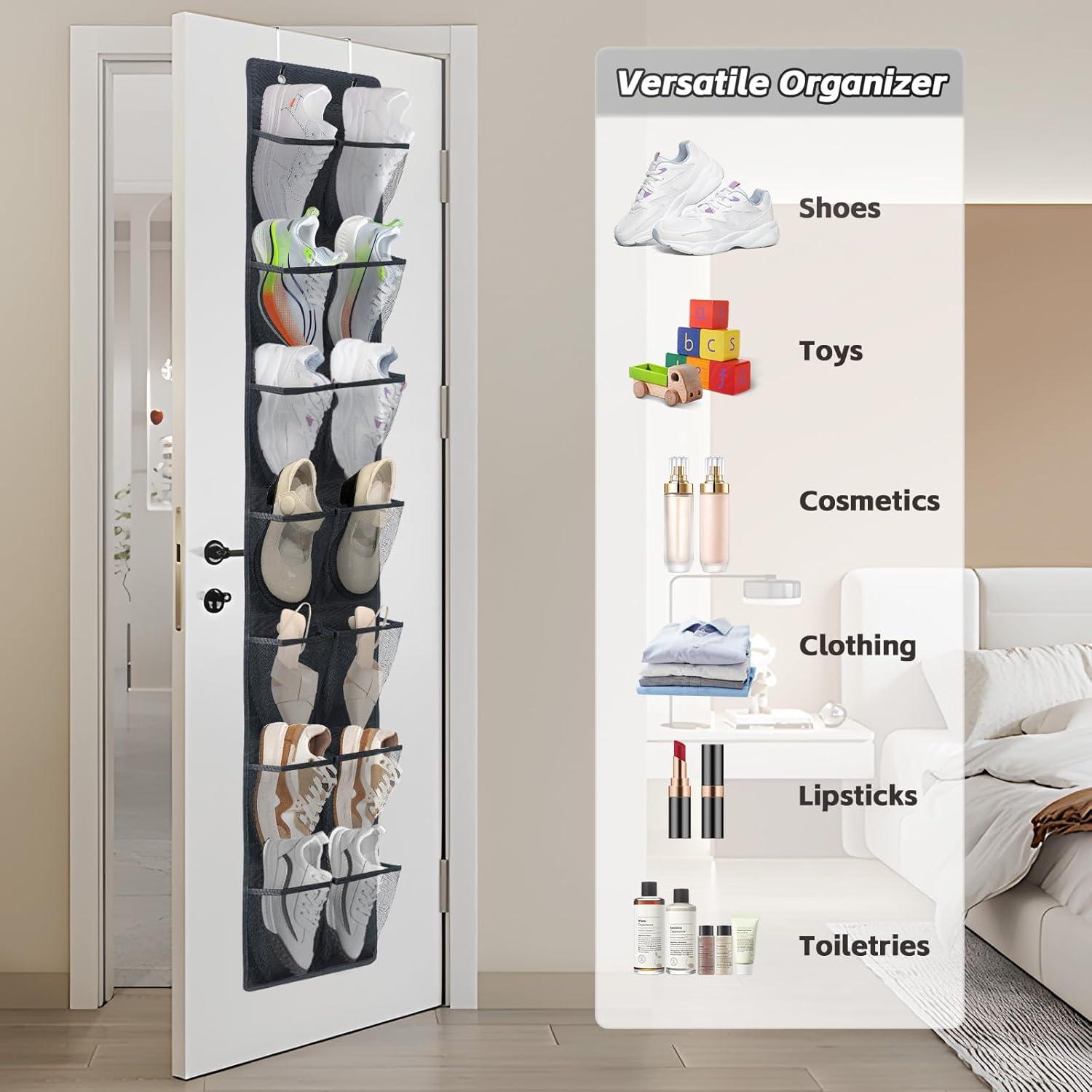 Organizador de Zapatos Sobre la Puerta PVWSG 14 Bolsillos Malla