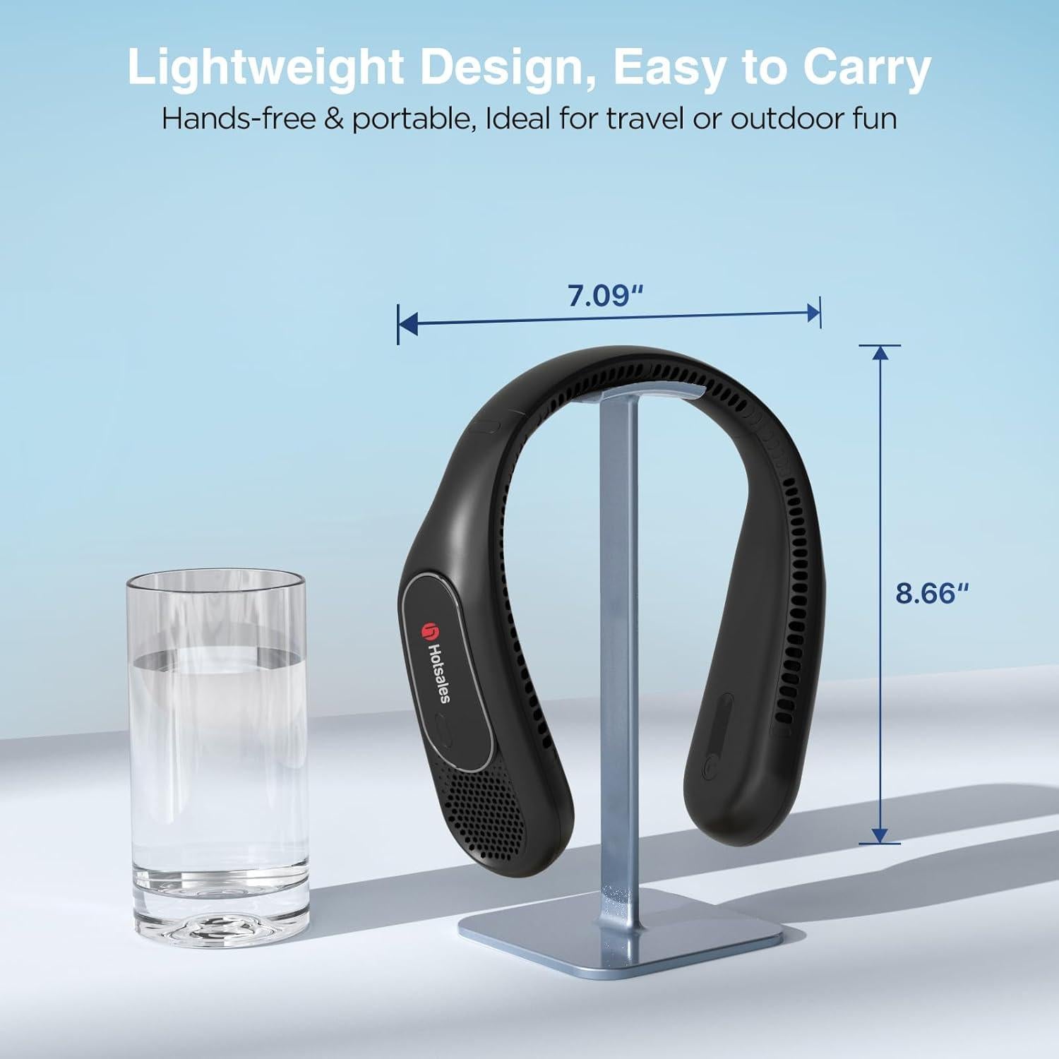 Ventilador de Cuello Hotsales Recargable 6000 mAh 3 Velocidades