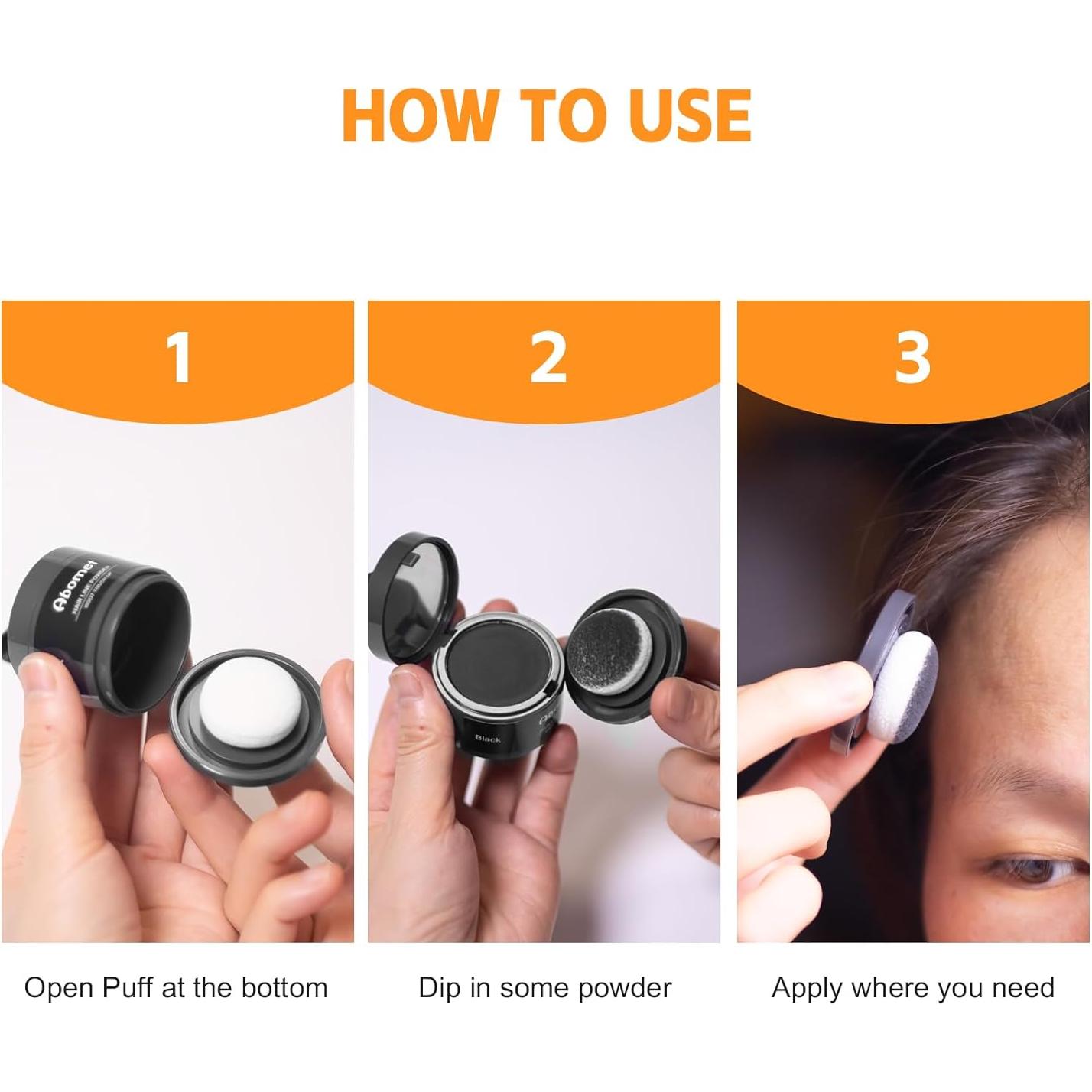 Polvo Cubridor de Raíces ABOMET 3.98g Castaño Rojizo