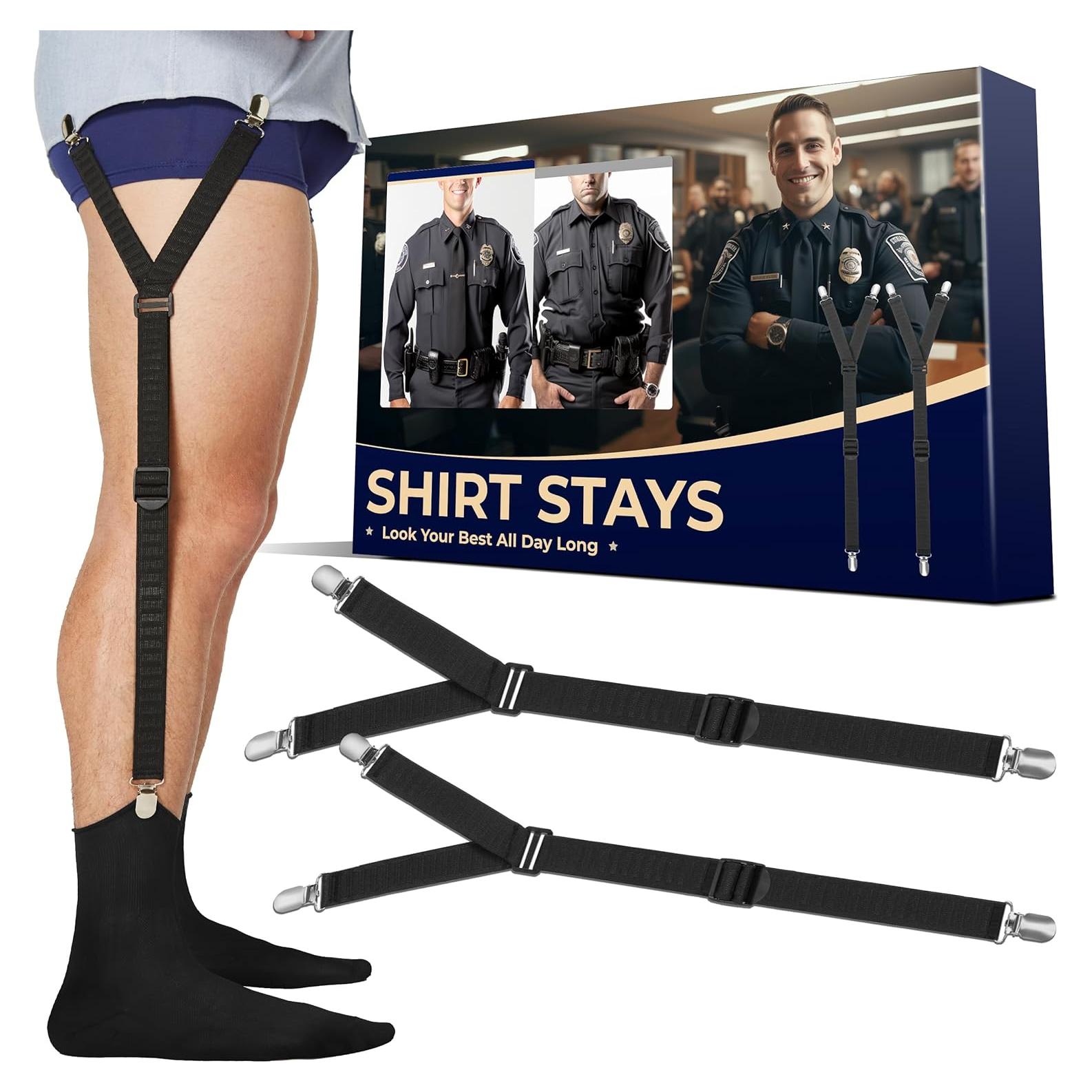 Soportes de Camisa Ajustables COZIA con Clips Antideslizantes