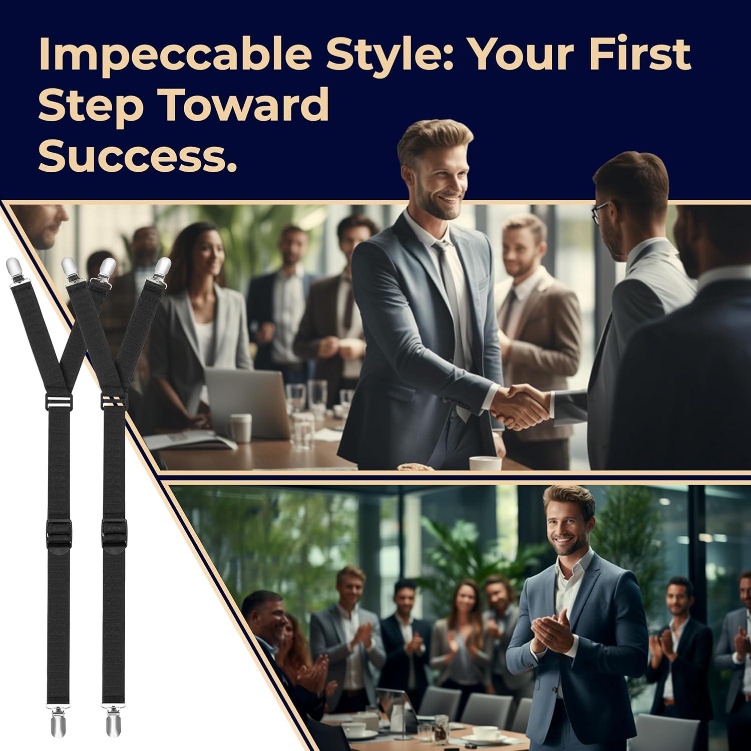 Soportes de Camisa Ajustables COZIA con Clips Antideslizantes