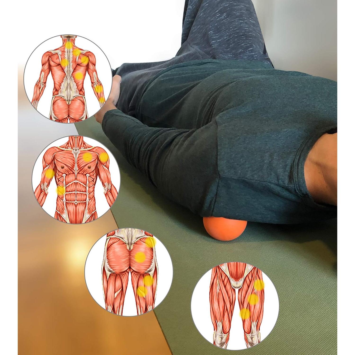 Juego de Pelotas de Masaje Limm - Espinosa y Lacrosse - Alivio Dolor