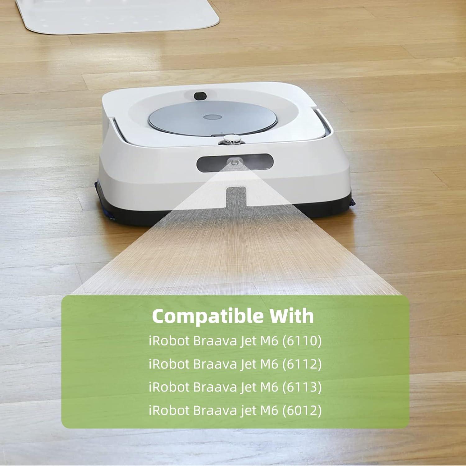 Almohadillas de Mopa iRobot Braava Jet M6 - Paquete de 4 Microfibra