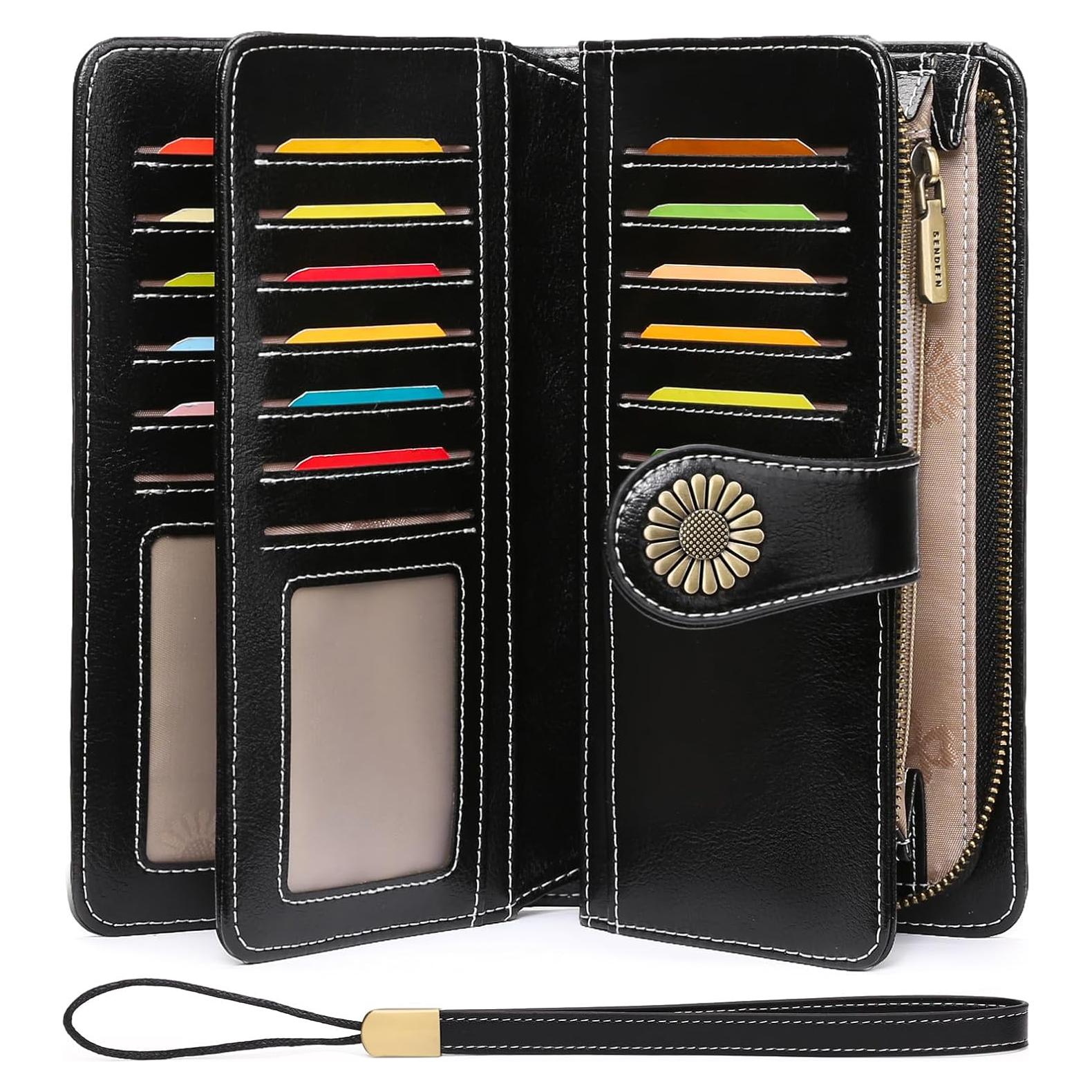 Cartera para Mujeres SENDEFN con Bloqueo RFID y Muñequera