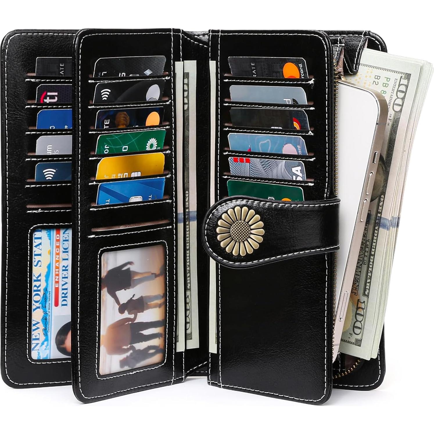 Cartera para Mujeres SENDEFN con Bloqueo RFID y Muñequera