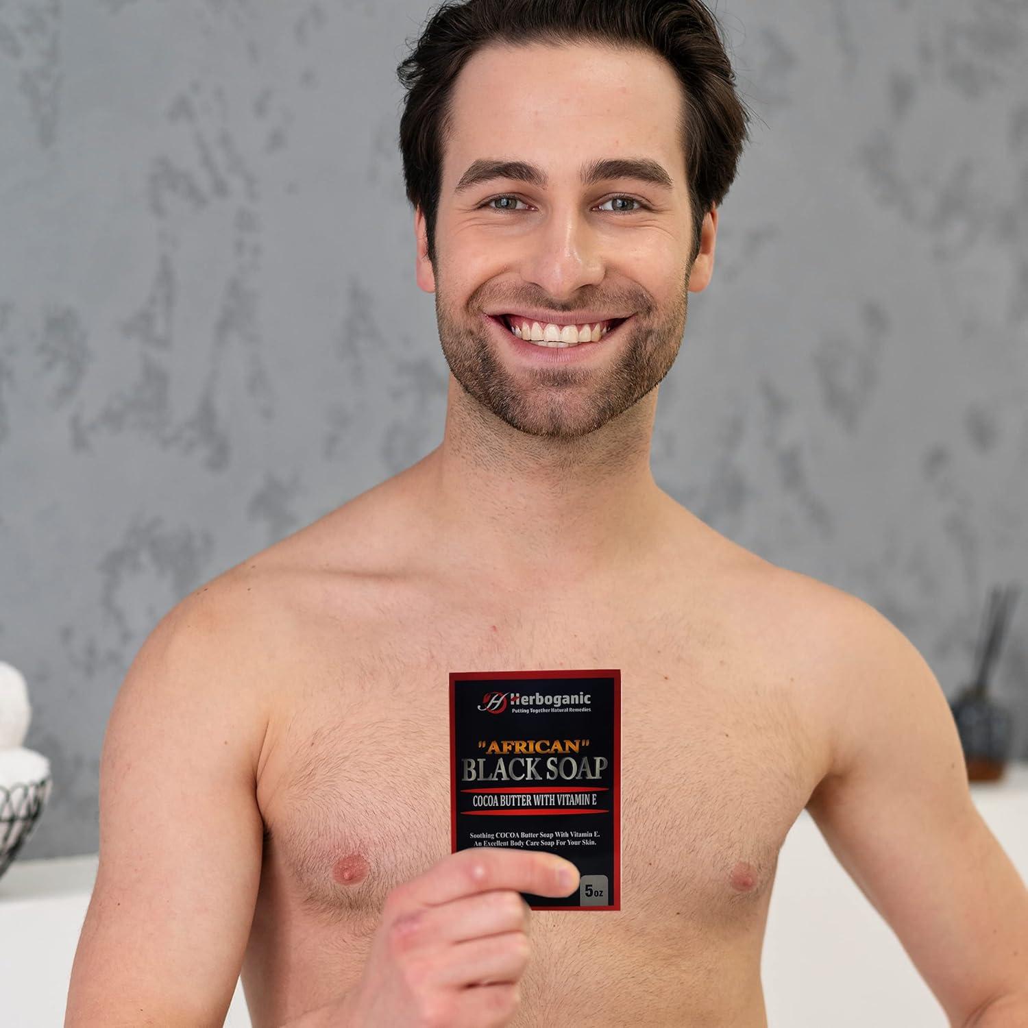 Jabón Negro Africano Herboganic con Manteca de Cacao 142 g