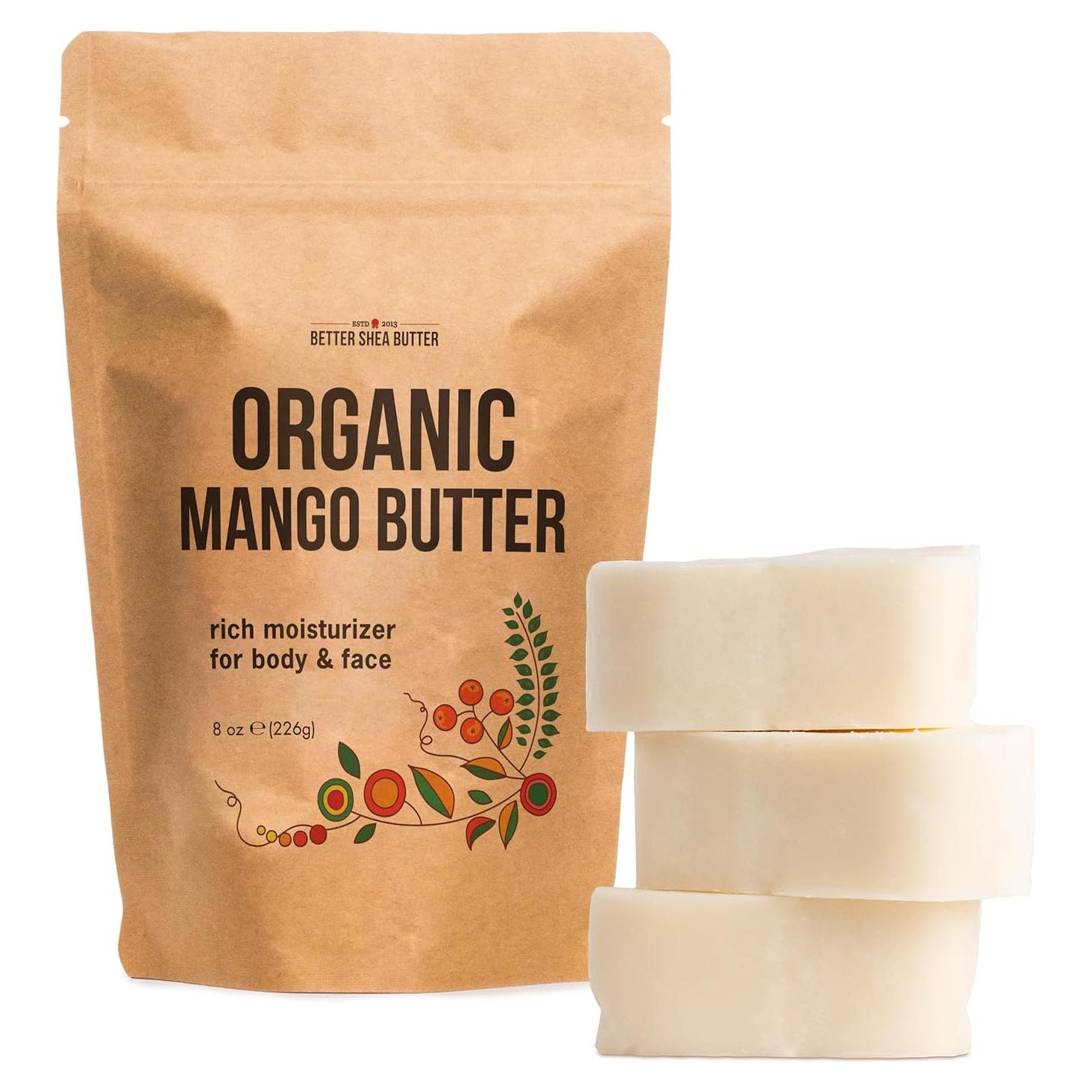 Manteca de Mango Orgánica Cruda 227g - Better Shea Butter