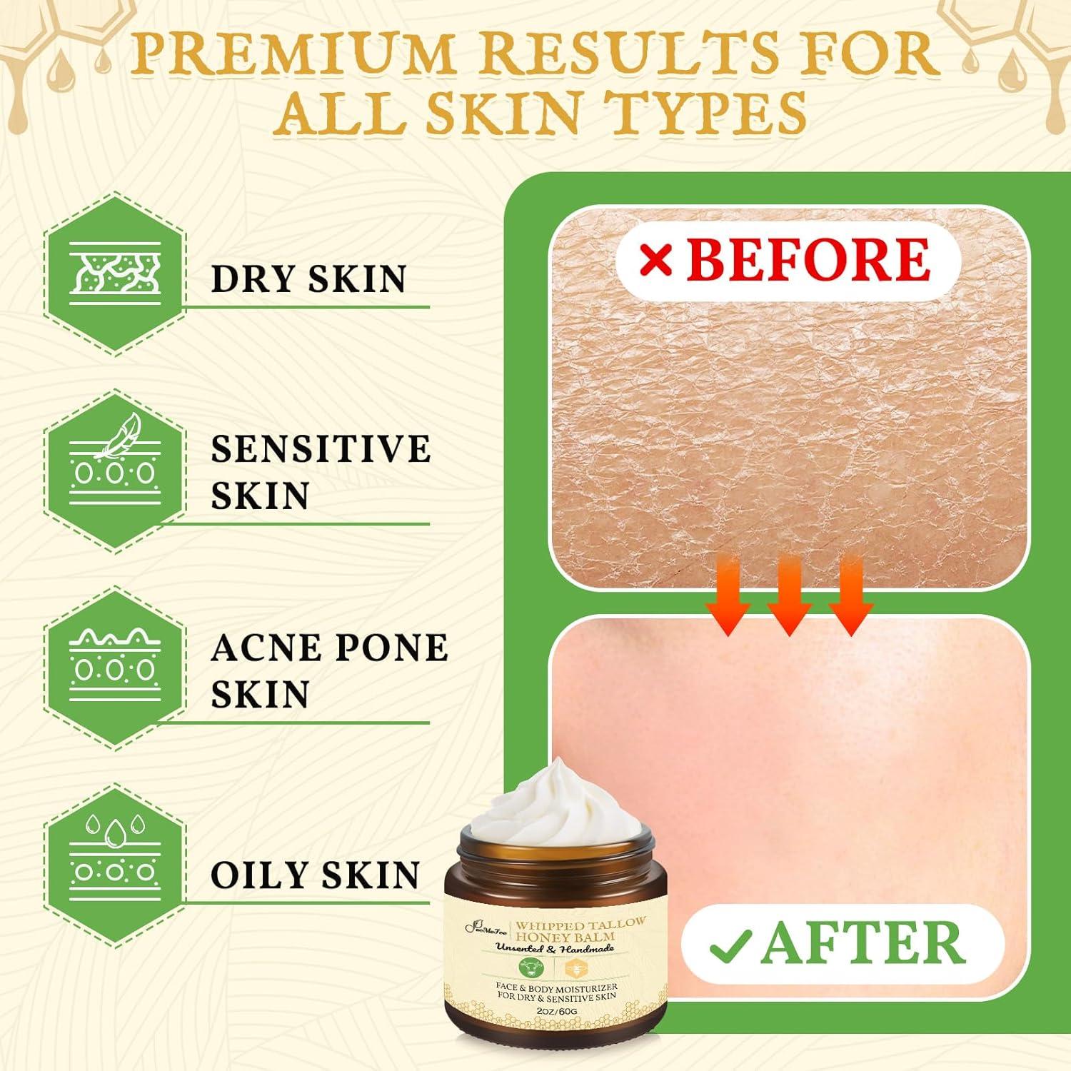 Bálsamo Hidratante Facial FeeMeFee 56.7g Grasa de Res Orgánico