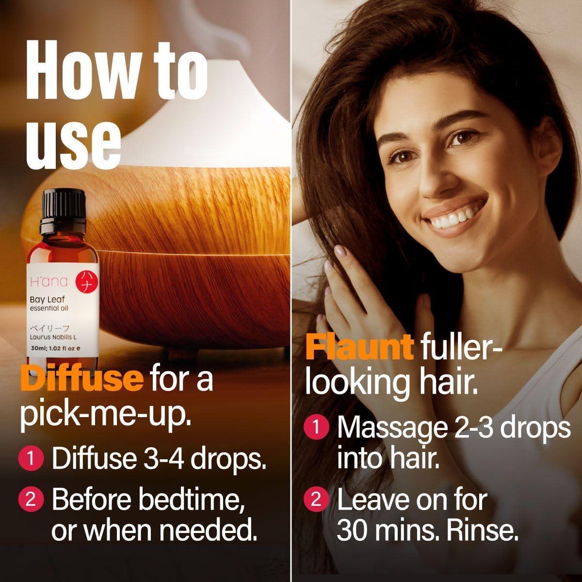 Aceite Esencial de Hoja de Laurel H'ana - 100% Puro 29.57 ml