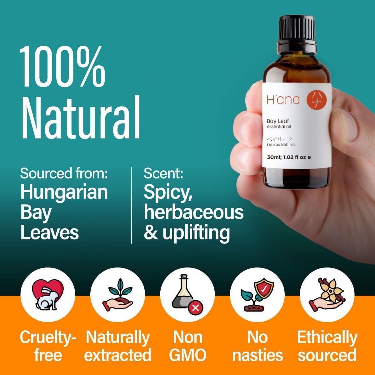 Aceite Esencial de Hoja de Laurel H'ana - 100% Puro 29.57 ml