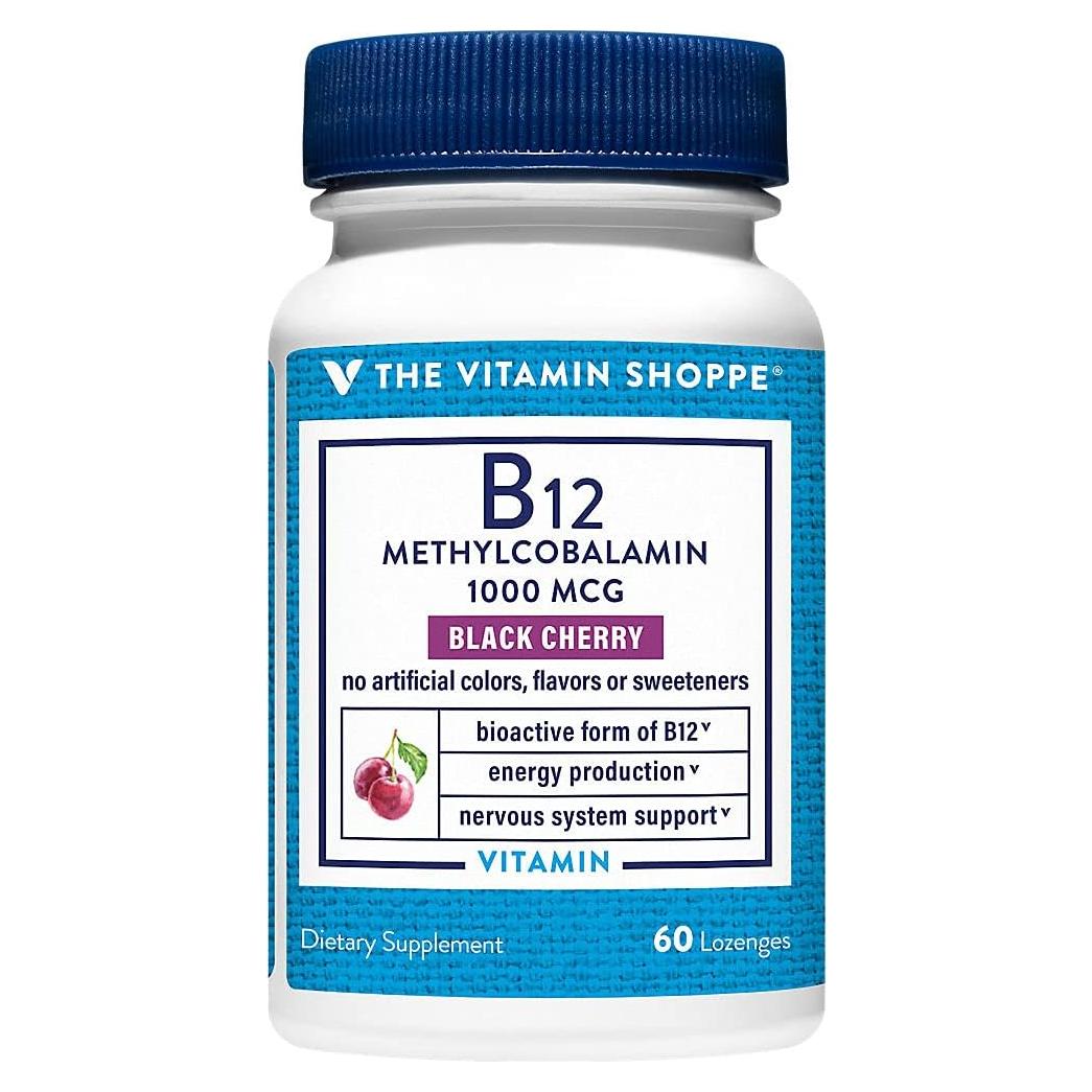 Vitamina B12 Metilcobalamina 1000mcg The Vitamin Shoppe 60 Pastillas