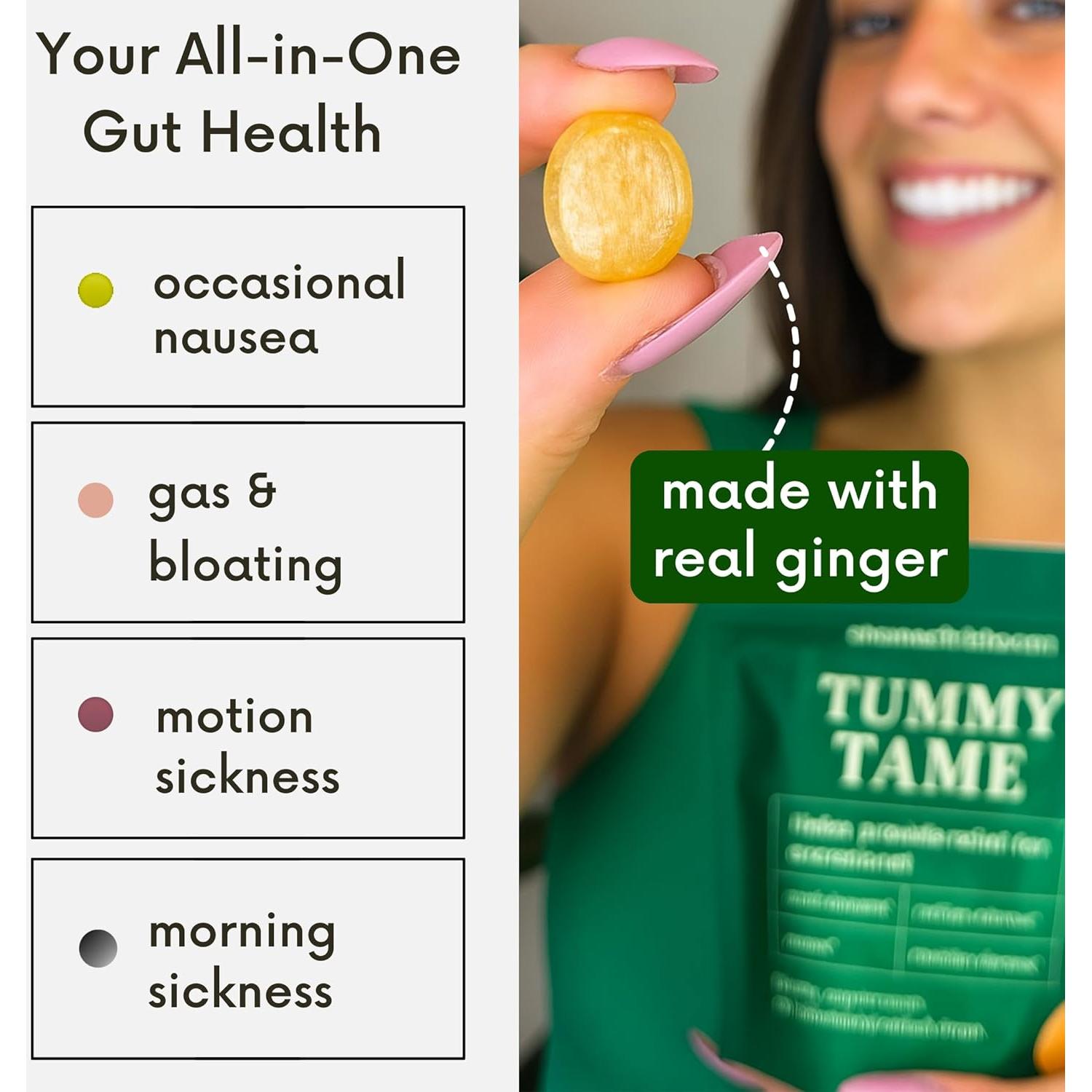 Gotas de Jengibre Tummy Tame 28ml - Alivio de Náuseas y Mareos