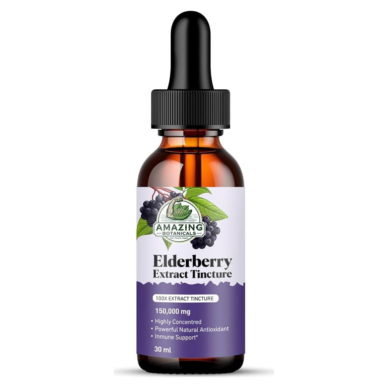 Extracto de Saúco Orgánico 15,000mg Amazing Botanicals 30ml