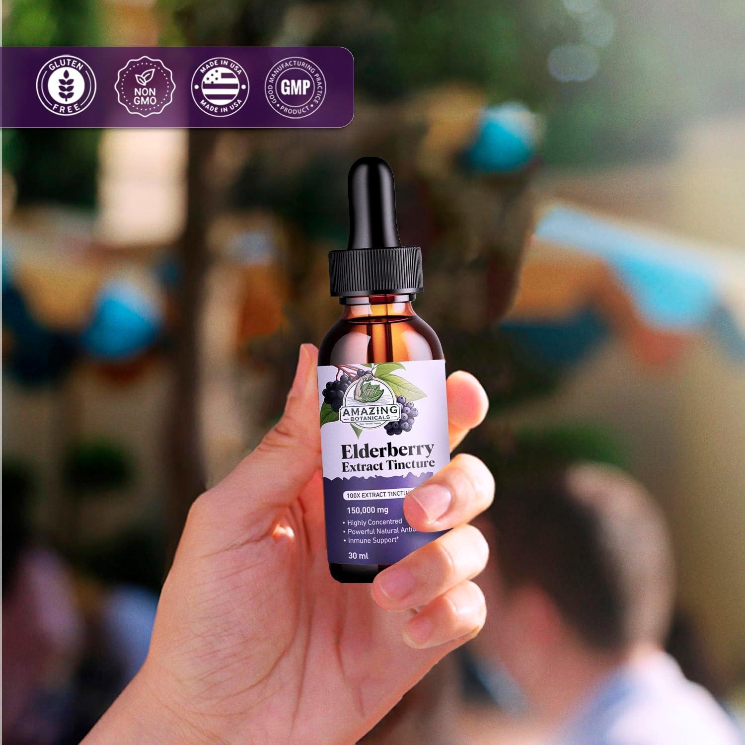 Extracto de Saúco Orgánico 15,000mg Amazing Botanicals 30ml