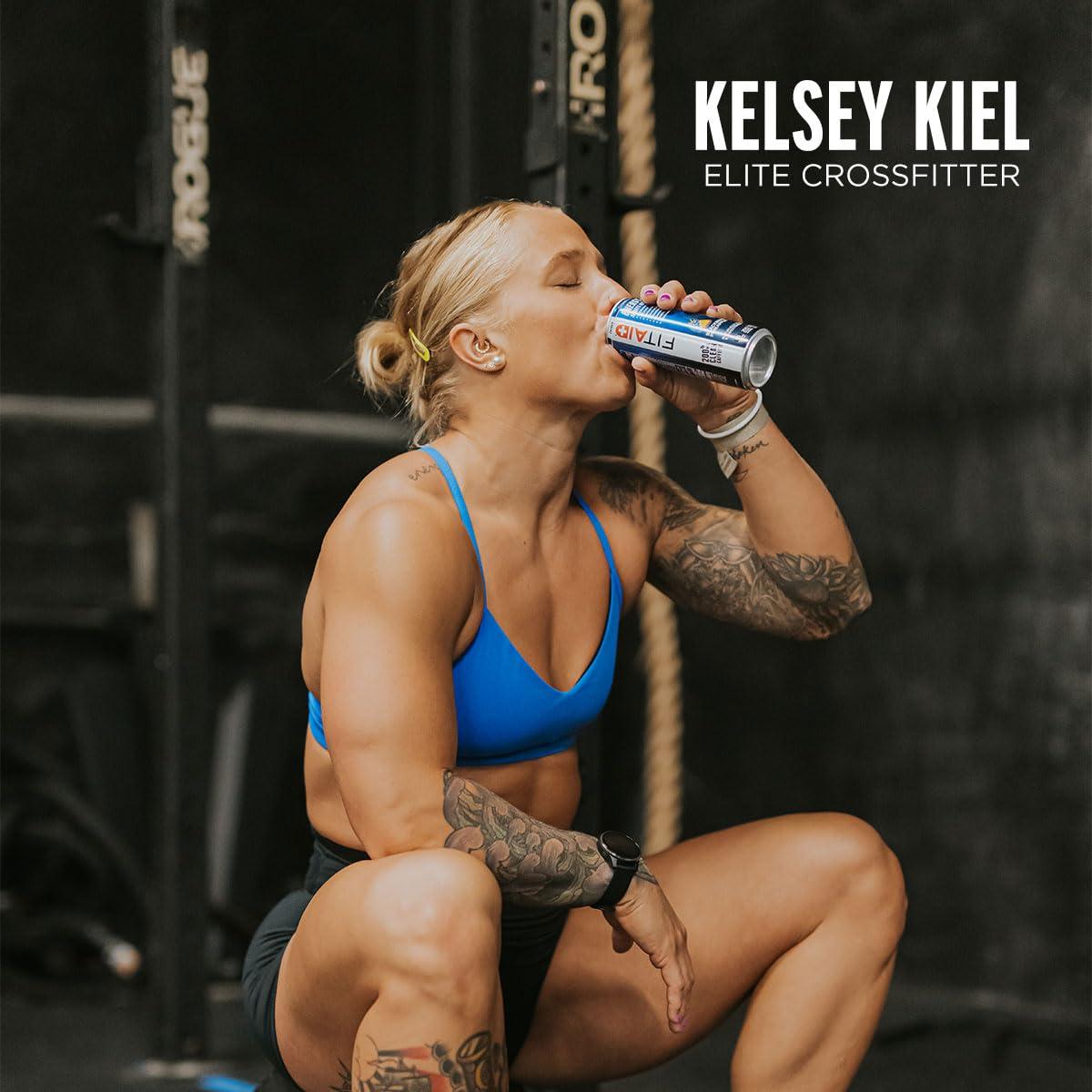 FITAID Energía 200mg Cafeína Natural Mora Piña - Paquete 12