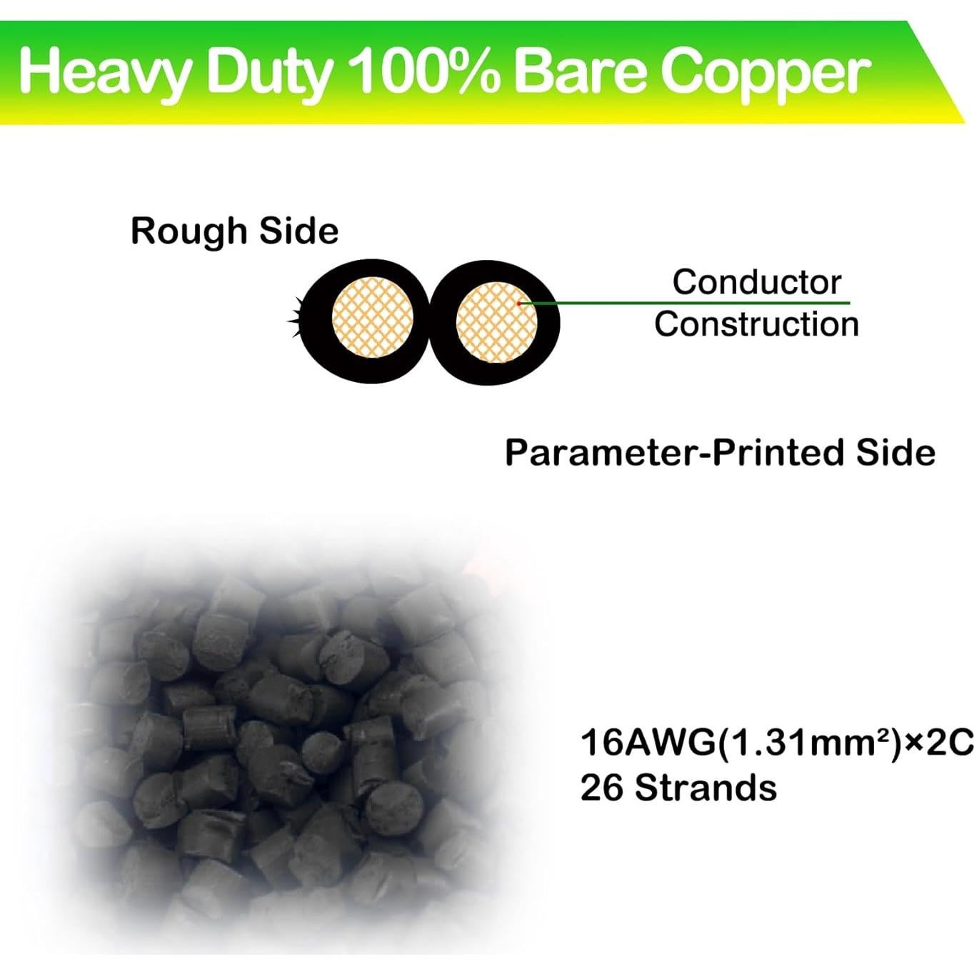 Cable de Paisajismo Comdourt 30m SPT-2 16AWG 2 Conductores