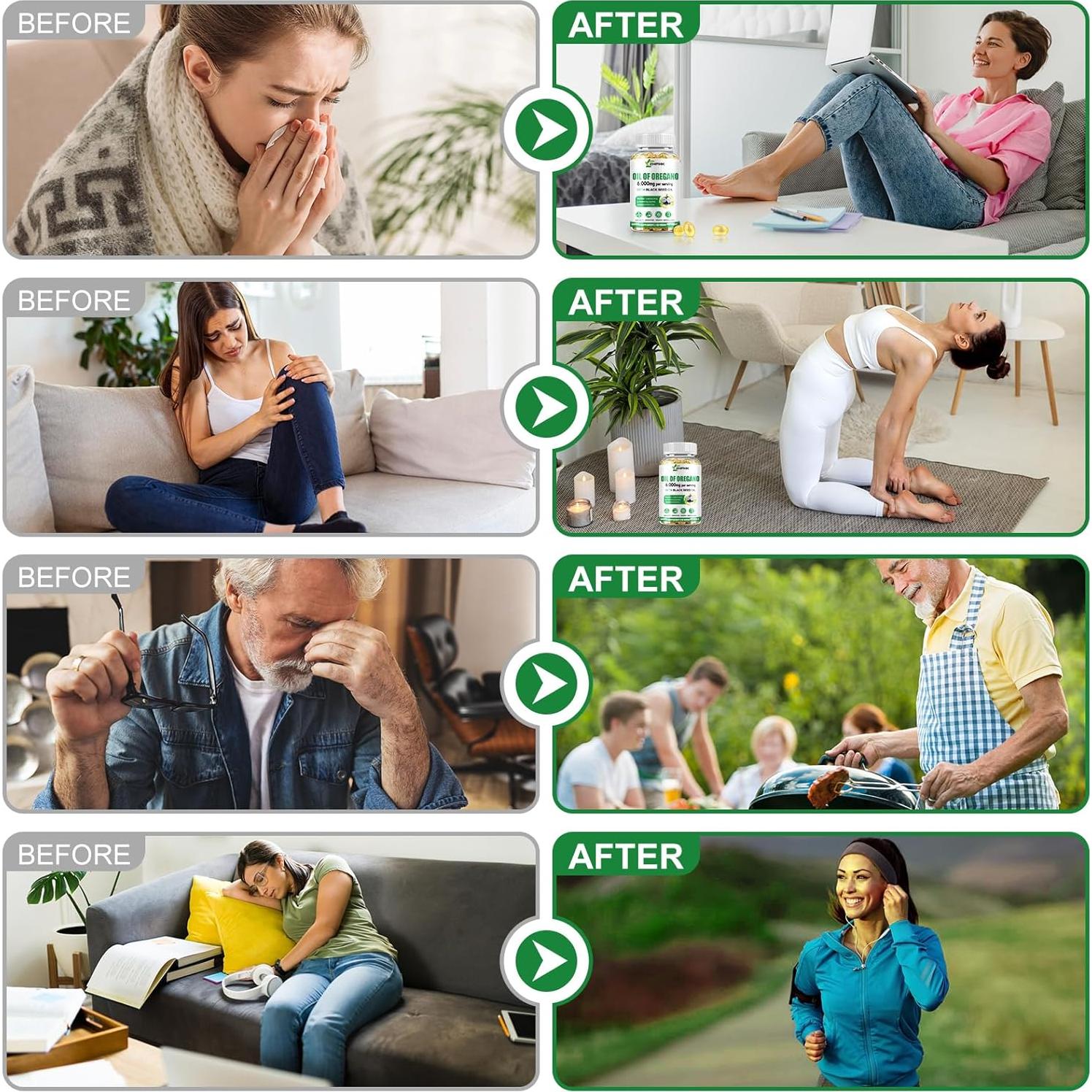 Aceite de Orégano Orgánico ZHPHK 6000mg 120 Gelatinas Blandas