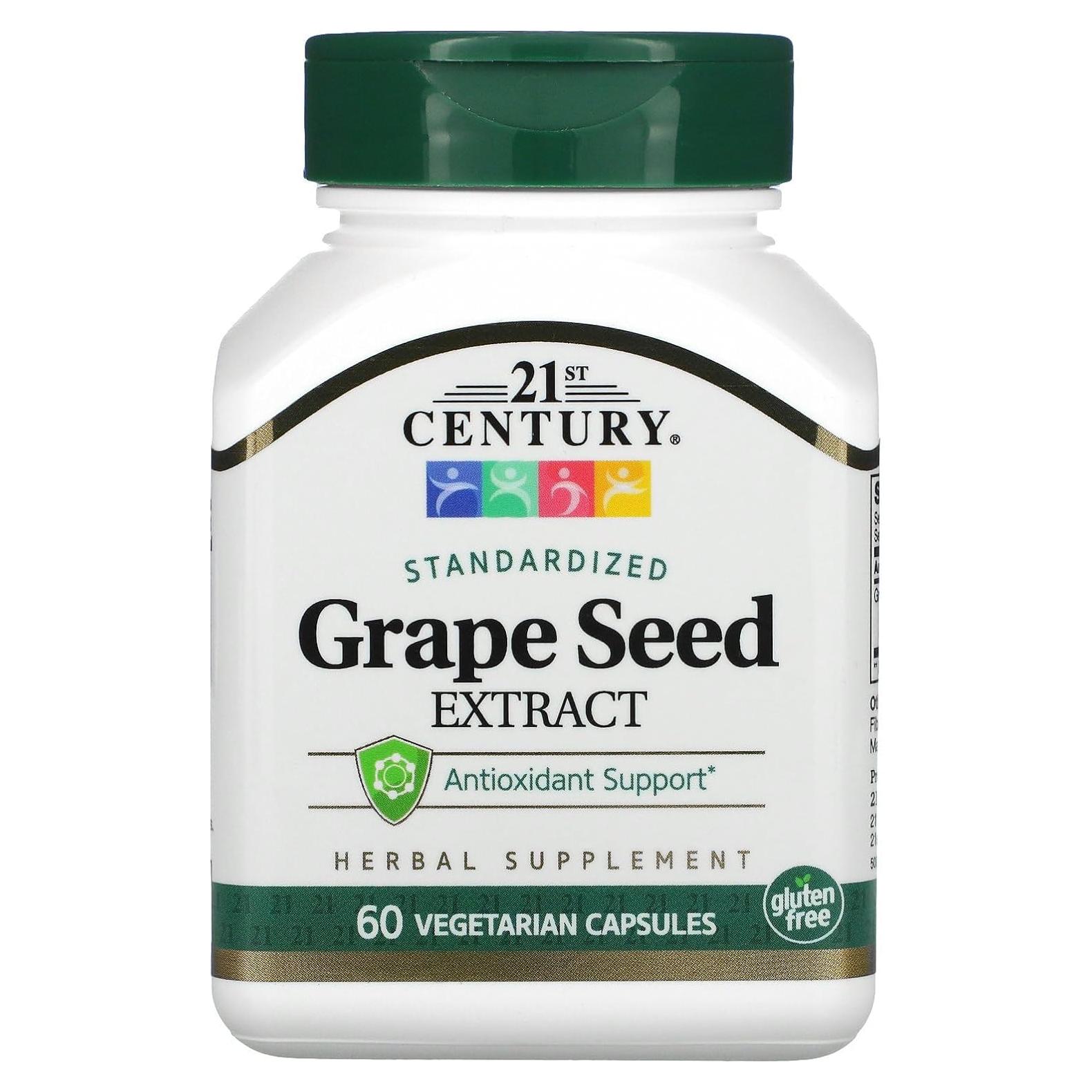 Extracto de Semilla de Uva Siglo 21 Cápsulas Veganas 60 Unidades