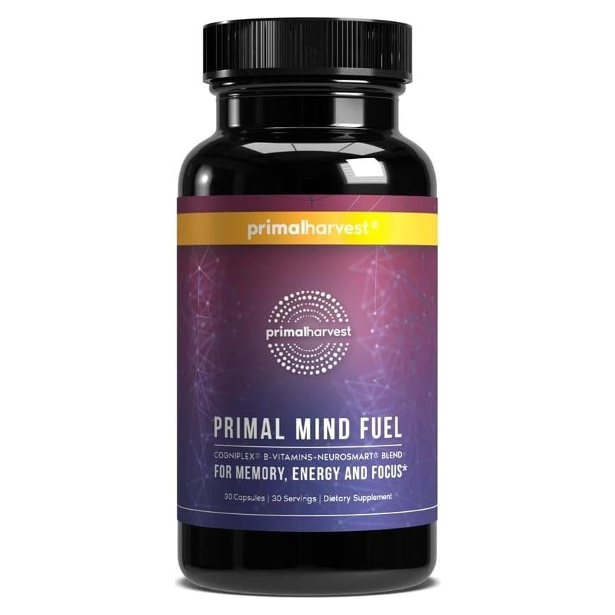 Suplemento Nootrópico Primal Harvest 30 Cápsulas Enfoque Energía