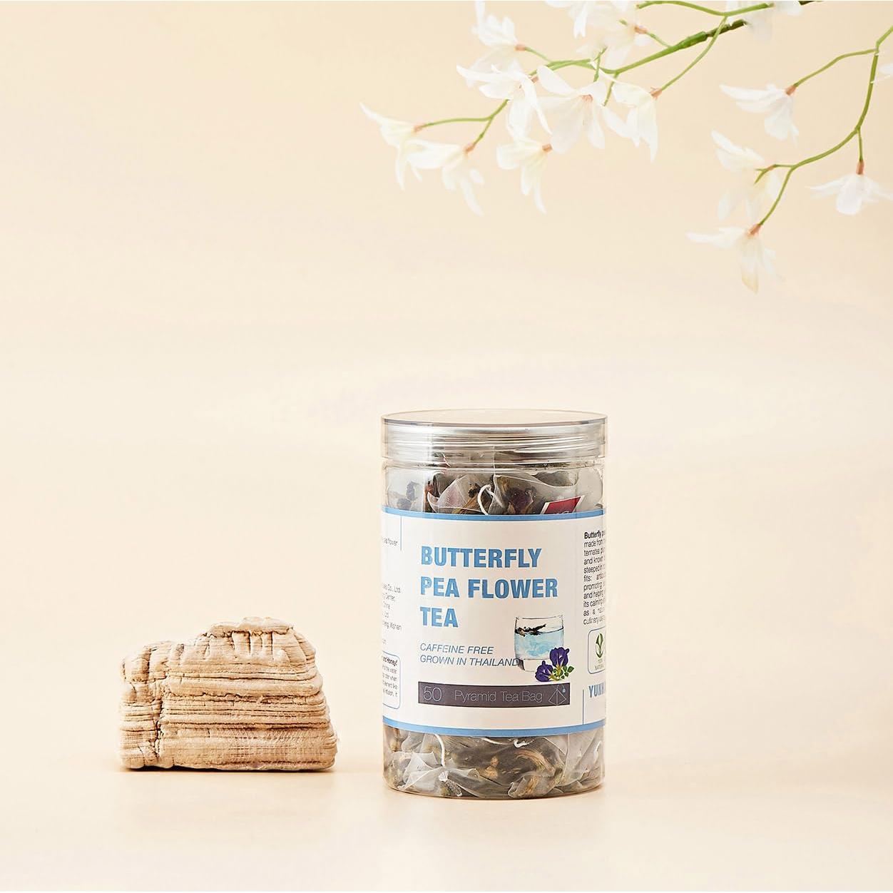 50 Bolsitas de Té de Flor de Mariposa Azul Secas - VitalForest