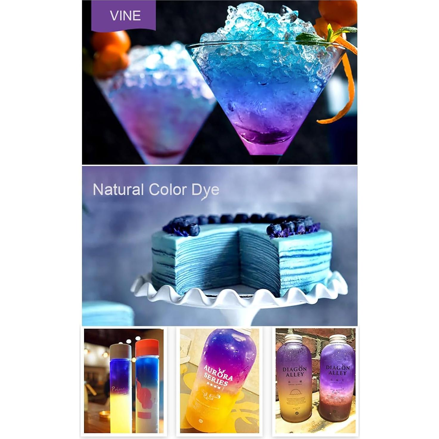 50 Bolsitas de Té de Flor de Mariposa Azul Secas - VitalForest