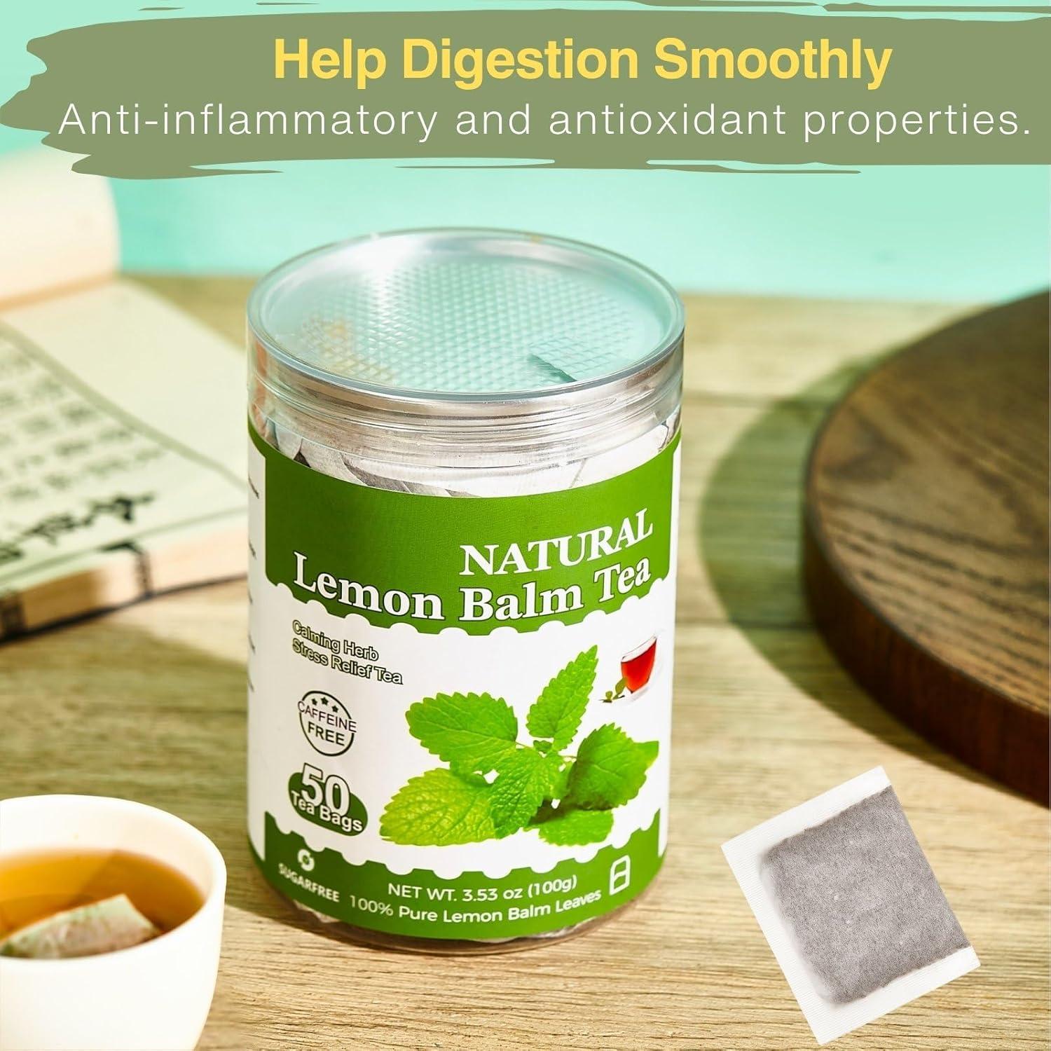 Bolsitas de Té de Melisa YUNHAHA - 50 Unidades Ecológicas