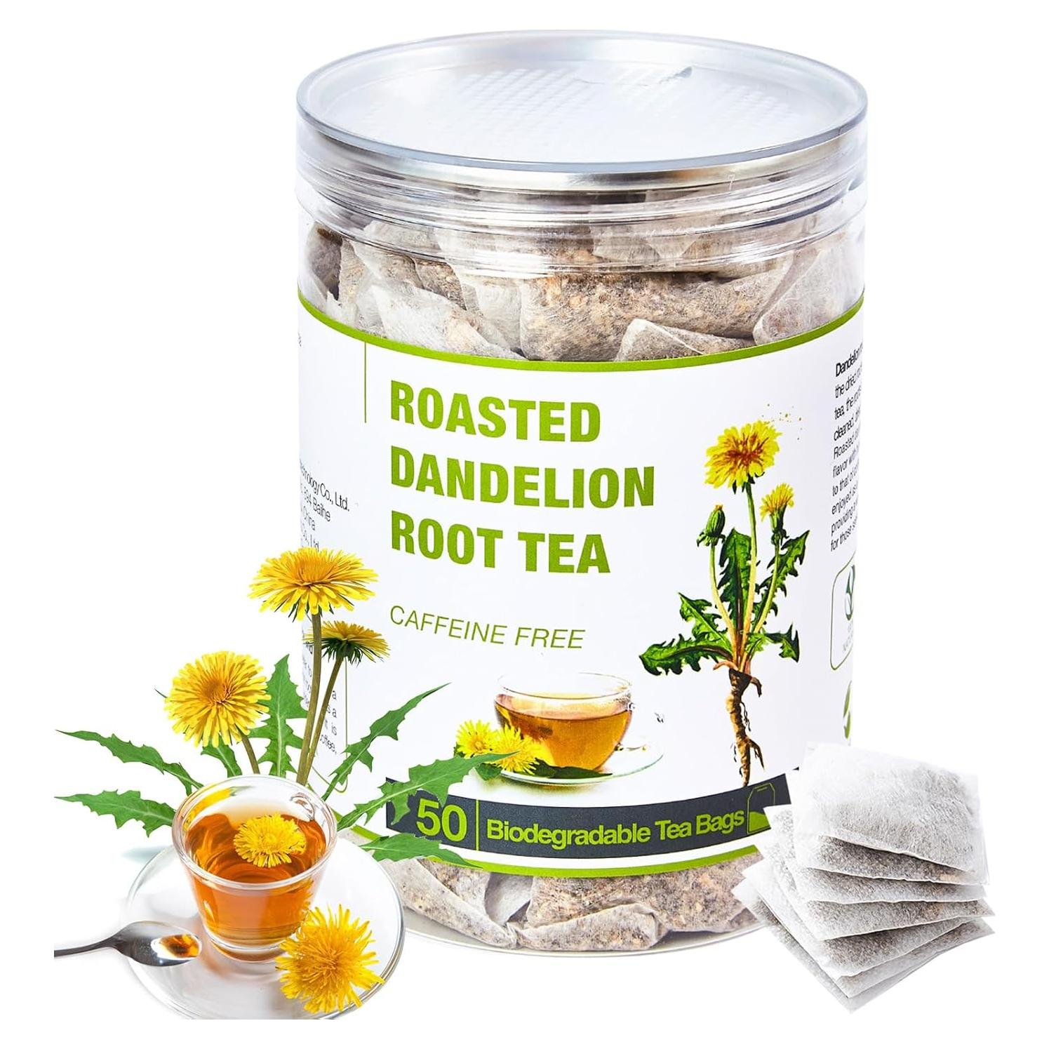 50 Bolsas de Té de Raíz de Diente de León VitalForest 100% Natural