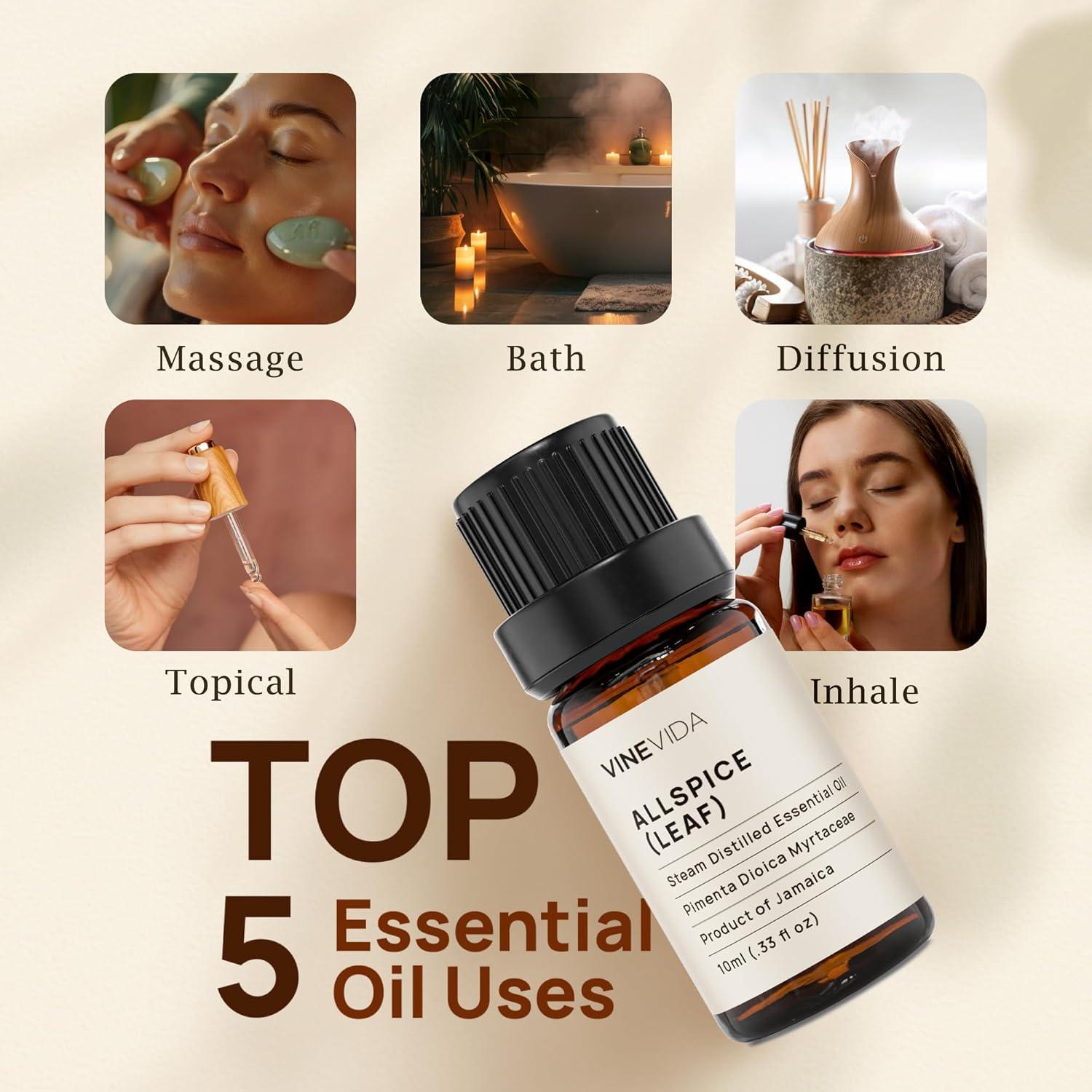 Aceite Esencial VINEVIDA Pimiento de Jamaica 10mL - Aromas DIY